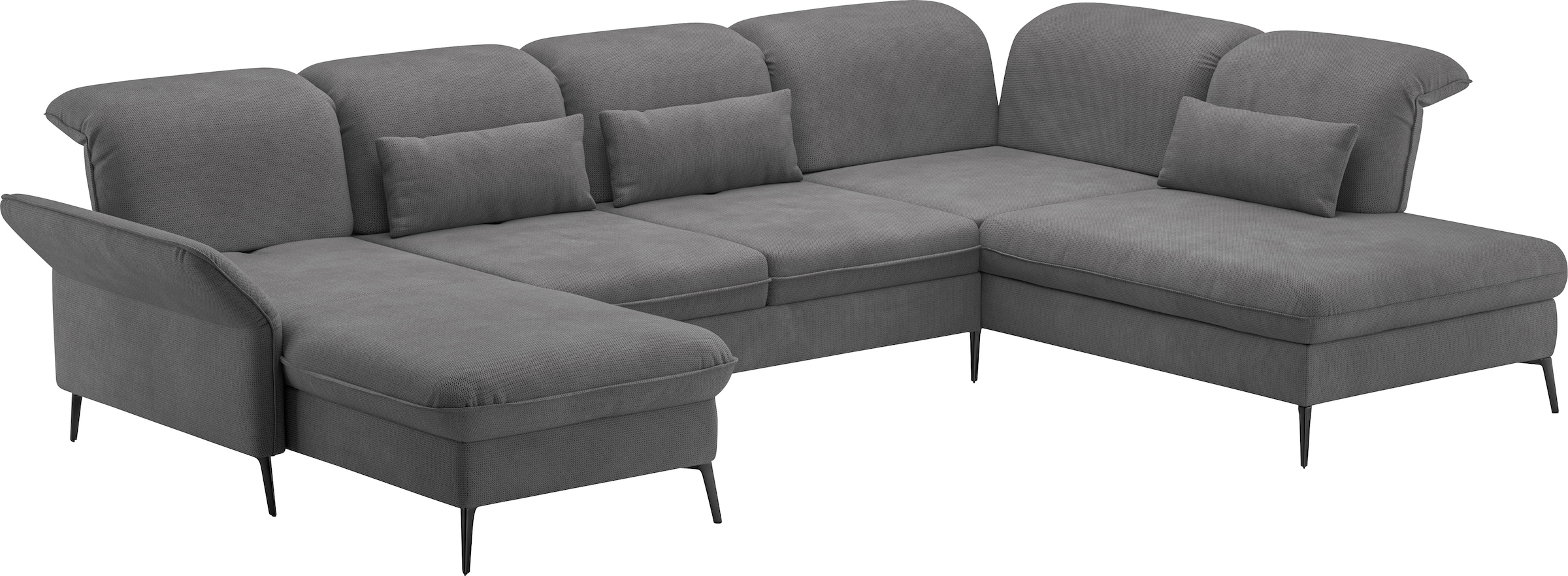 sit&more Wohnlandschaft »Emely«, mit Sitztiefenverstellung optional mit Bettfunktion und Bettkasten