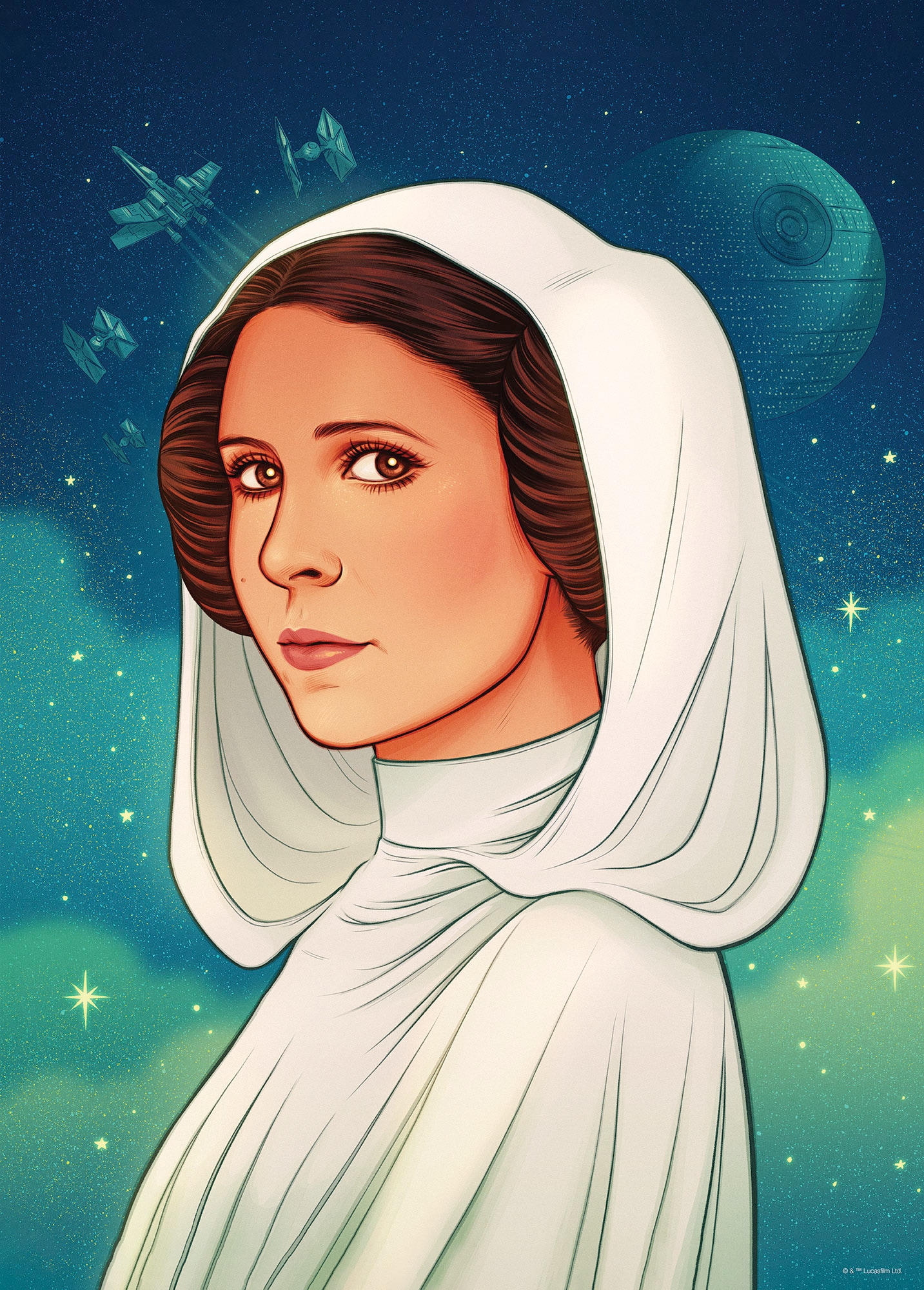 Komar Wandbild »Star Wars Princess of Alderaan«, Disney, (Set, 1 St.), 30 x 40 cm (Breite x Höhe) - Kinderzimmer, Dekoration