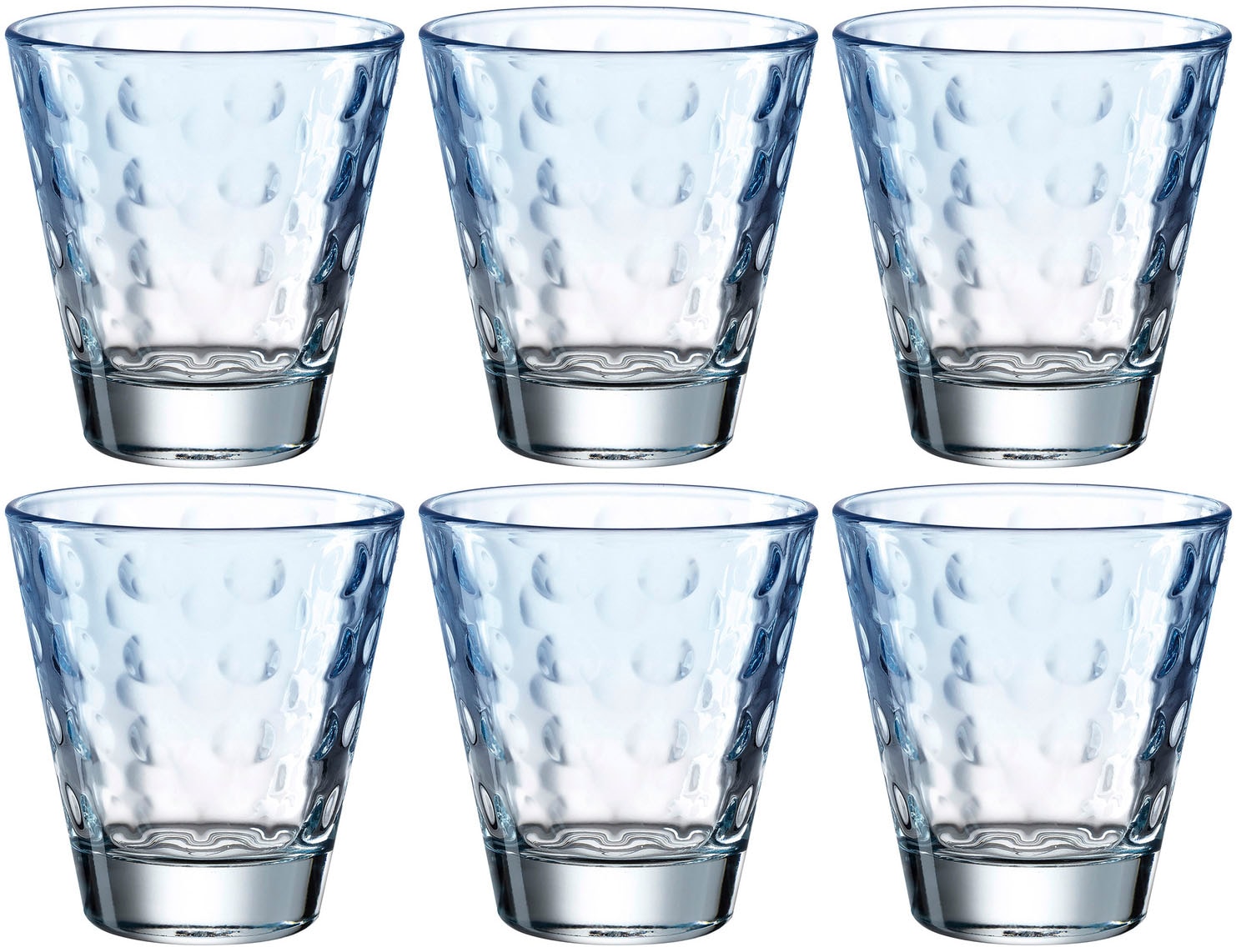 LEONARDO Gläser-Set »OPTIC«, (Set, 6 tlg.), 215 ml, 6-teilig günstig online kaufen