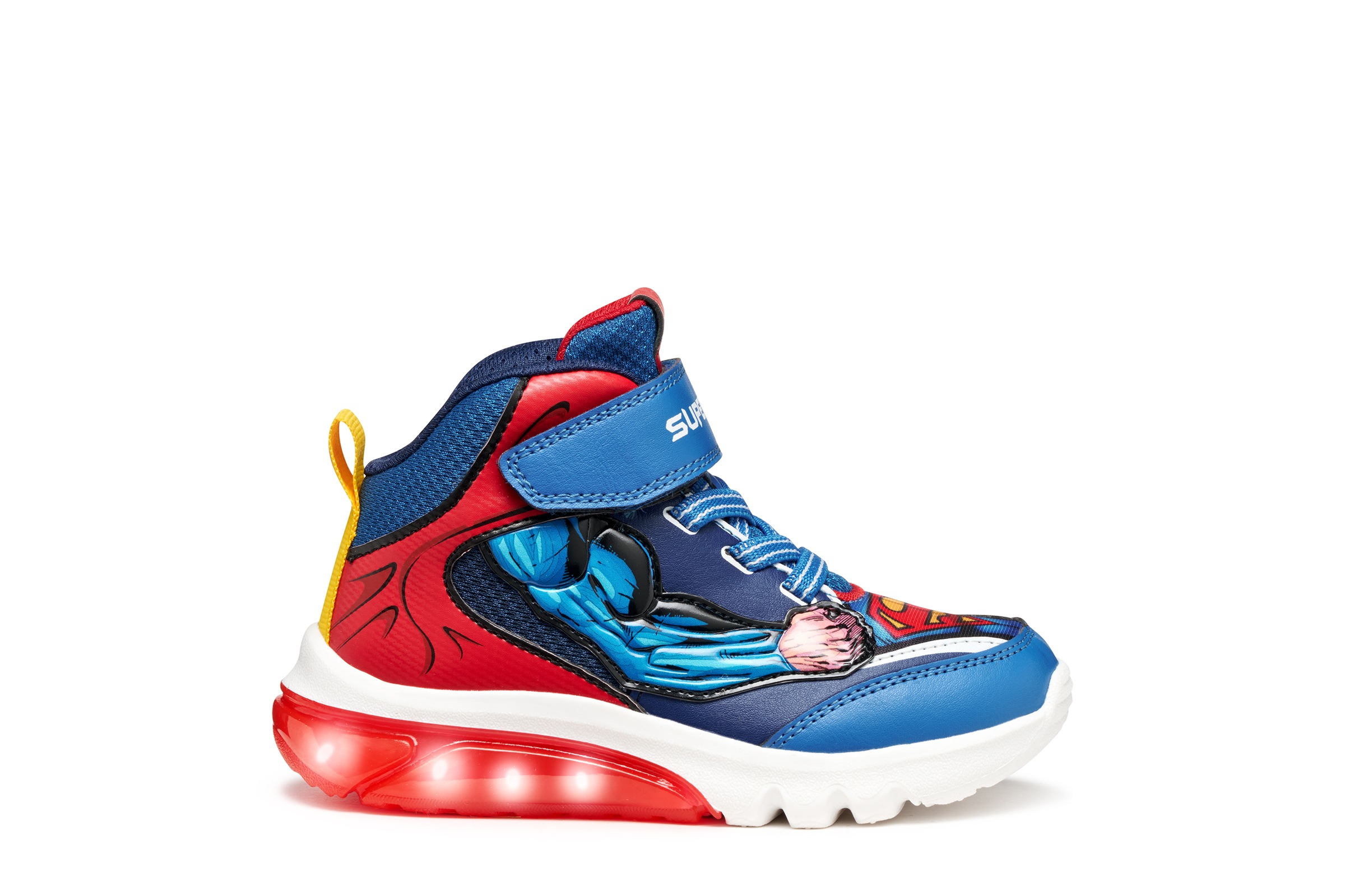 Geox Sneaker »J CIBERDRON BOY Blinkschuh«, Schnürboots, Blinkschuh mit cooler Blinkfunktion