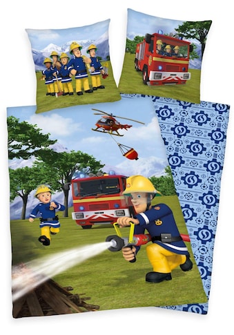 Feuerwehrmann Sam Kinderbettwäsche »Feuerwehrmann Sam«, (2 tlg.), mit Löschzug und... kaufen