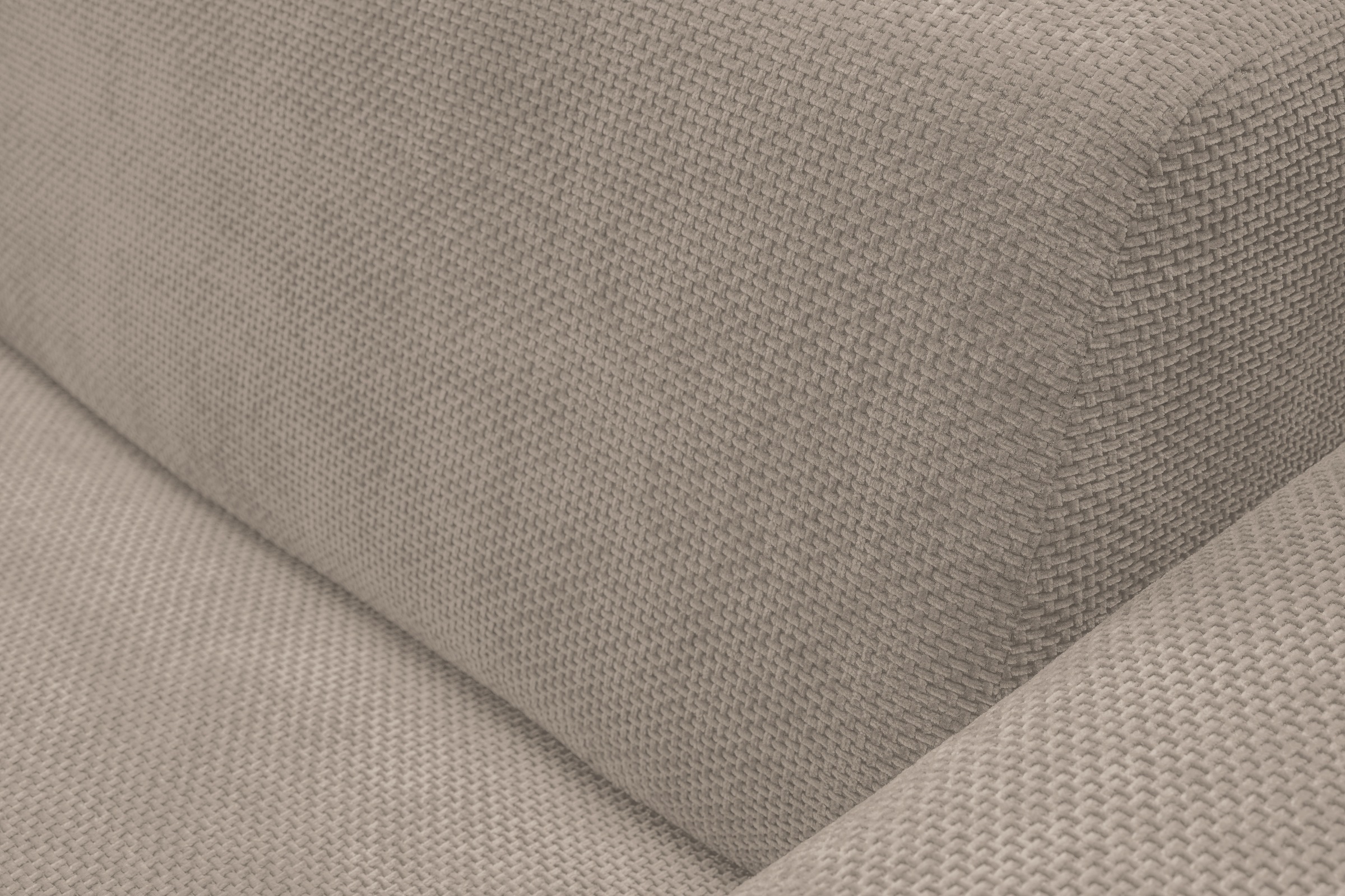 WERK2 Ecksofa »Zeus-M, tolles Sofa mit schönen Details, L-Form«, Curvy Trend Garnitur, urbane Optik, komfortable Wellenunterfederung