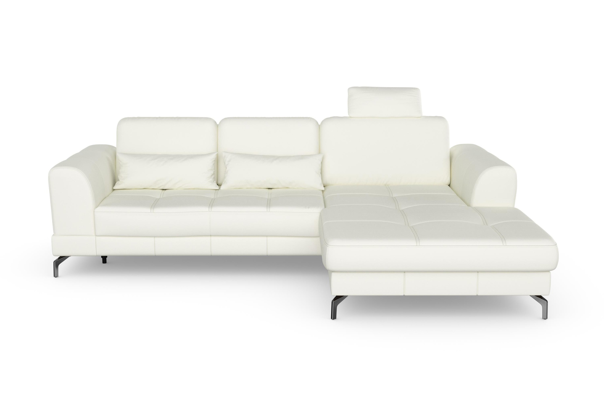 sit&more Ecksofa »Bendigo L-Form«, inklusive Sitztiefenverstellung, Bodenfreiheit 12 cm, in 2 Fußfarben