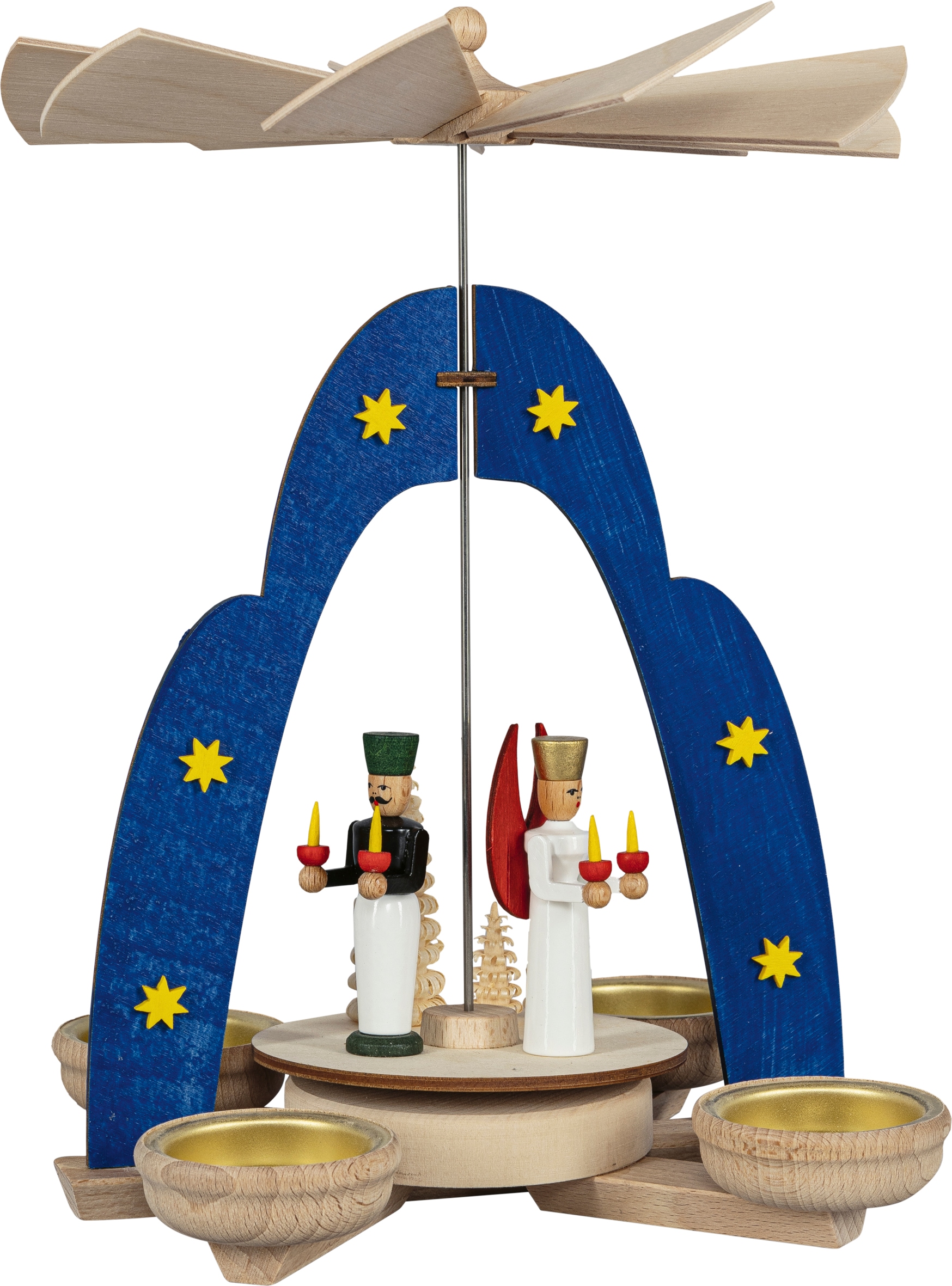 SAICO Original Weihnachtspyramide »Tischpyramide, Engel und Bergmann« für 4 günstig online kaufen