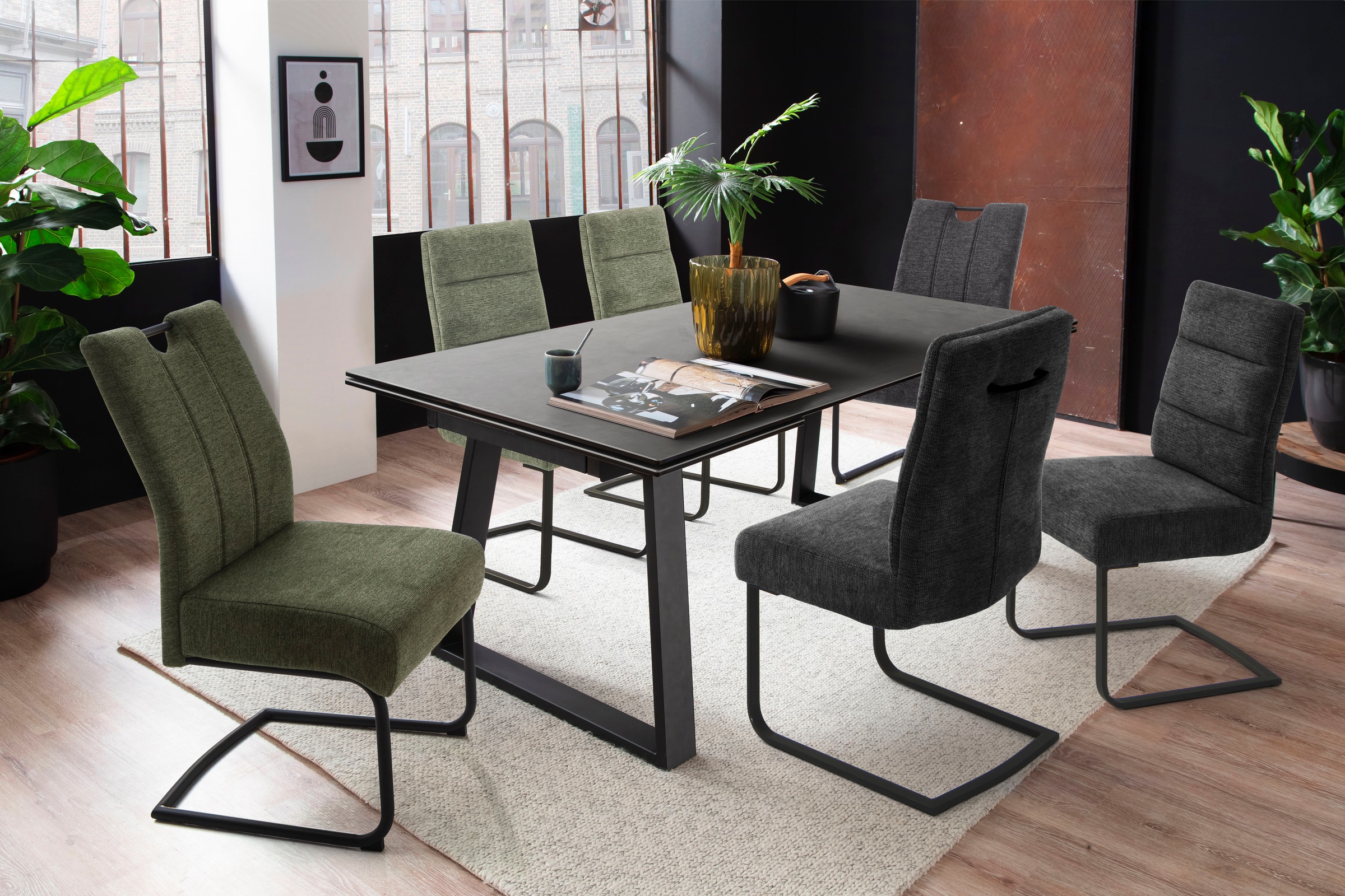 MCA furniture Freischwinger »LIMASSOL«, Chenille, (Set, 2Stck.), Stuhl bela günstig online kaufen