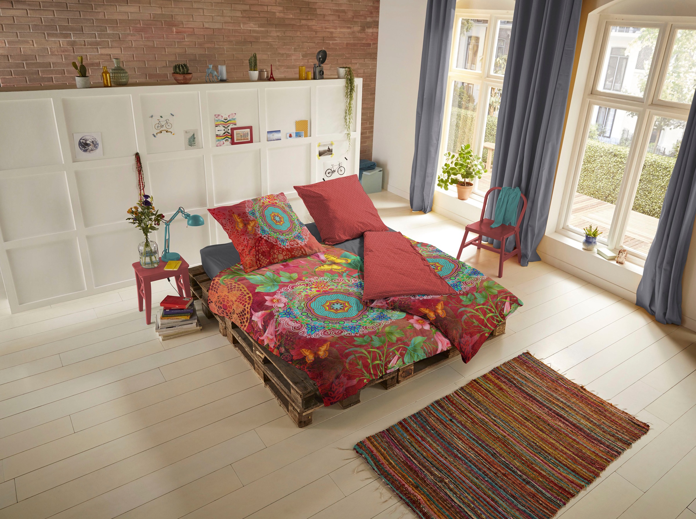 hip Wendebettwäsche »Novali« 2 Stk. tlg. Mako-Satin, 135x200, Reißverschlus günstig online kaufen