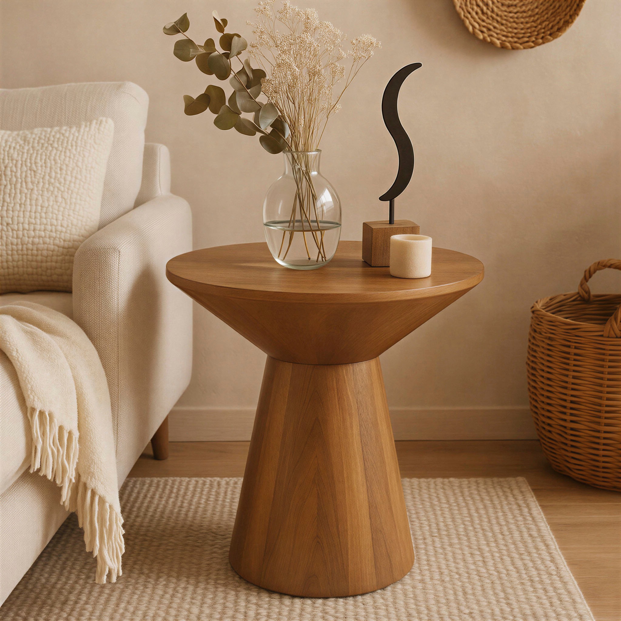 SIT Beistelltisch »MANGO NATURAL« mit rundem Sockelfuß günstig online kaufen