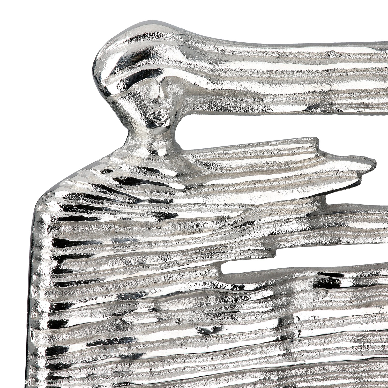 GILDE Dekofigur »Skulptur Verwehung silberfarben H. 38 cm«