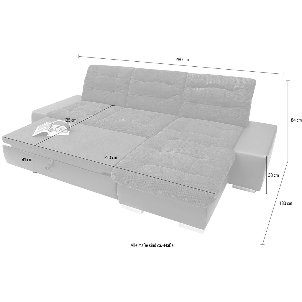 sit&more Ecksofa »Pale«