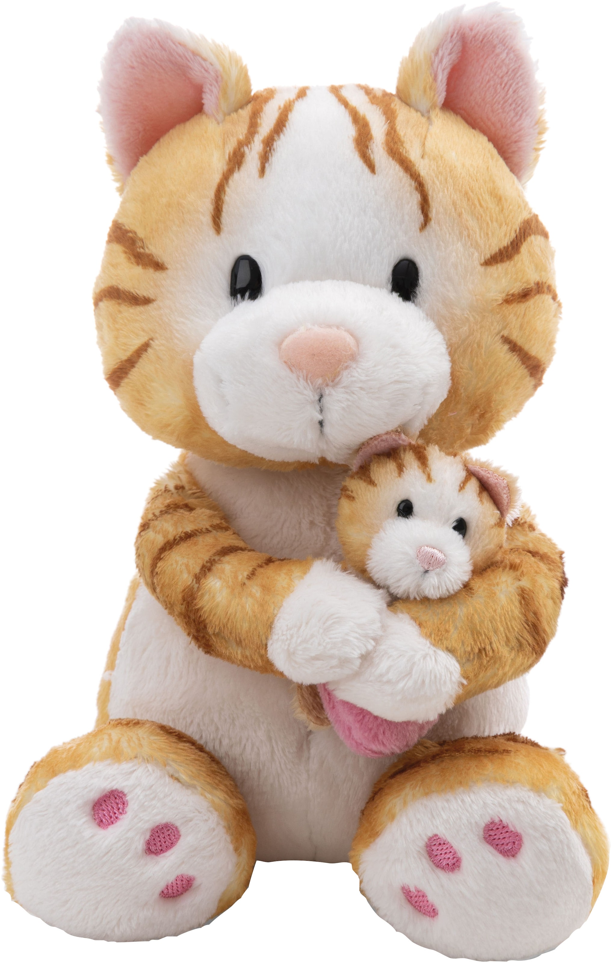 Nici Kuscheltier »Little & Me, Katze 20 cm mit Kind 6 cm« 2in1: Kuscheltier Mama mit Kuscheltier Baby