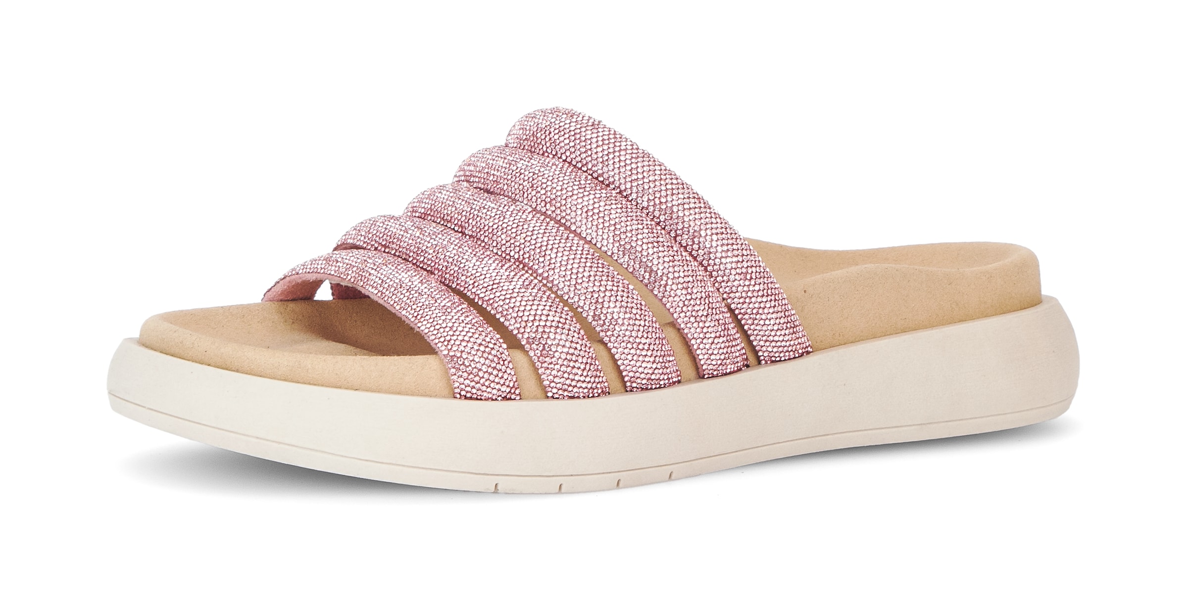 Gabor Pantolette  , Plateau, Sommerschuh, Schlappen in funkelnder Optik
