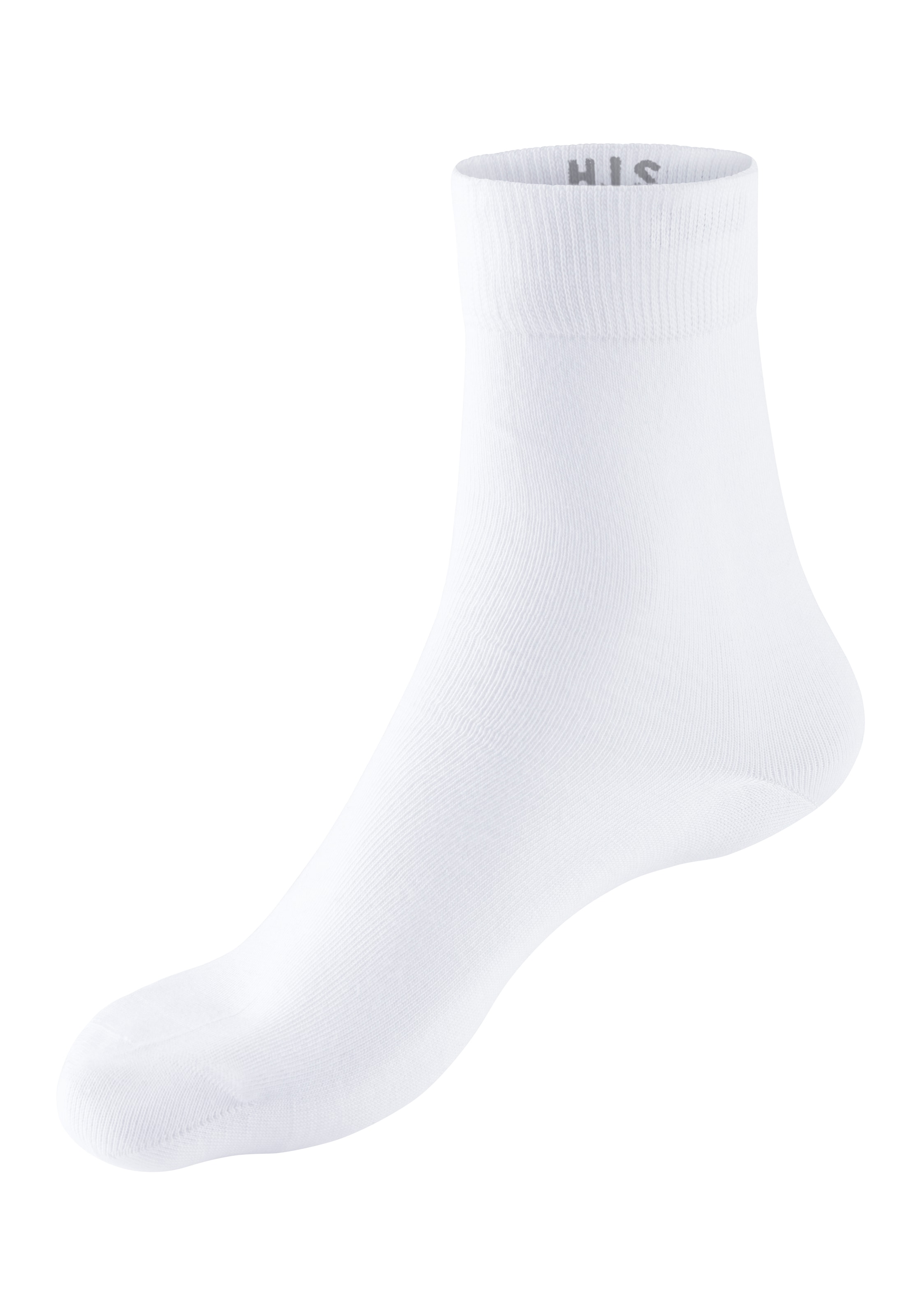 H.I.S Basicsocken, (Packung, 10 Paar), mit eingestrickten Symbolen