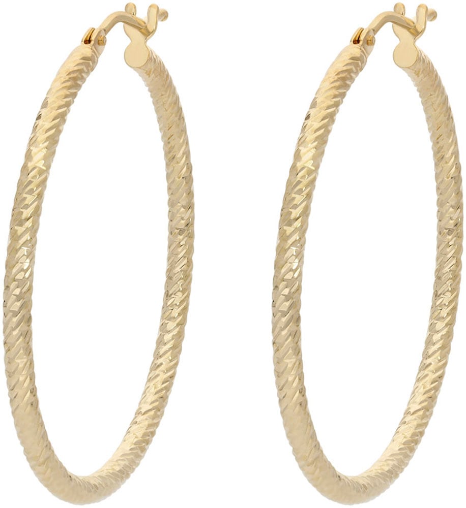 Firetti Paar Creolen »Schmuck Geschenk Gold 585 Ohrschmuck Ohrringe«