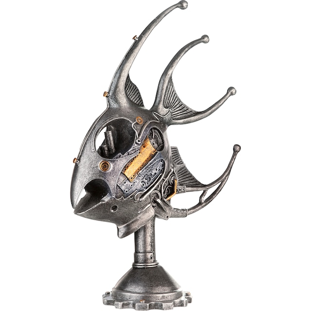 Casablanca by Gilde Dekofigur »Skulptur Steampunk Fisch, silber«, (1 St.),  silberfarben auf Rechnung kaufen