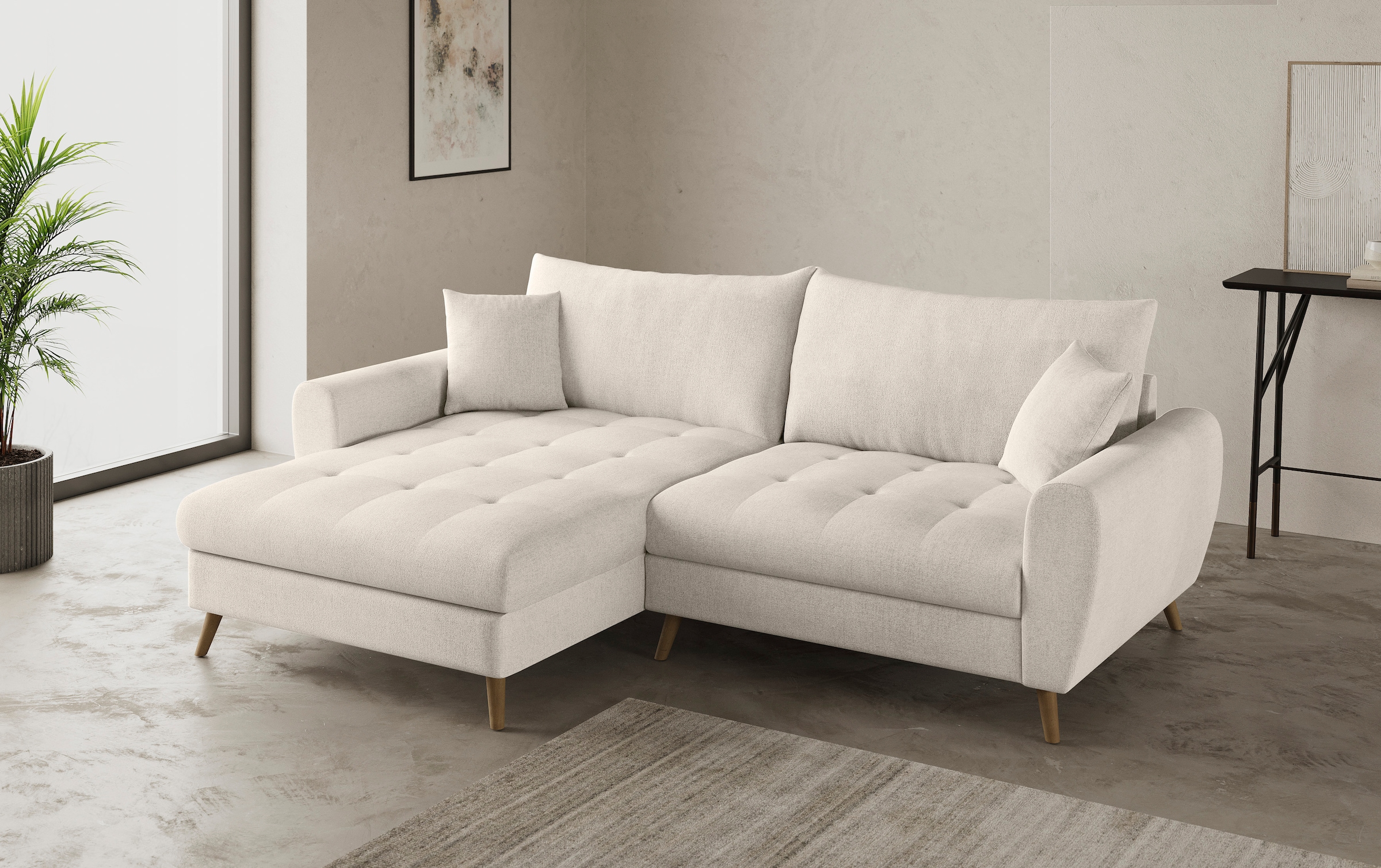 Mr. Couch Ecksofa »Blackburn II, L-Form«, Mit Kaltschaumpolsterung bis 140 kg belastbar