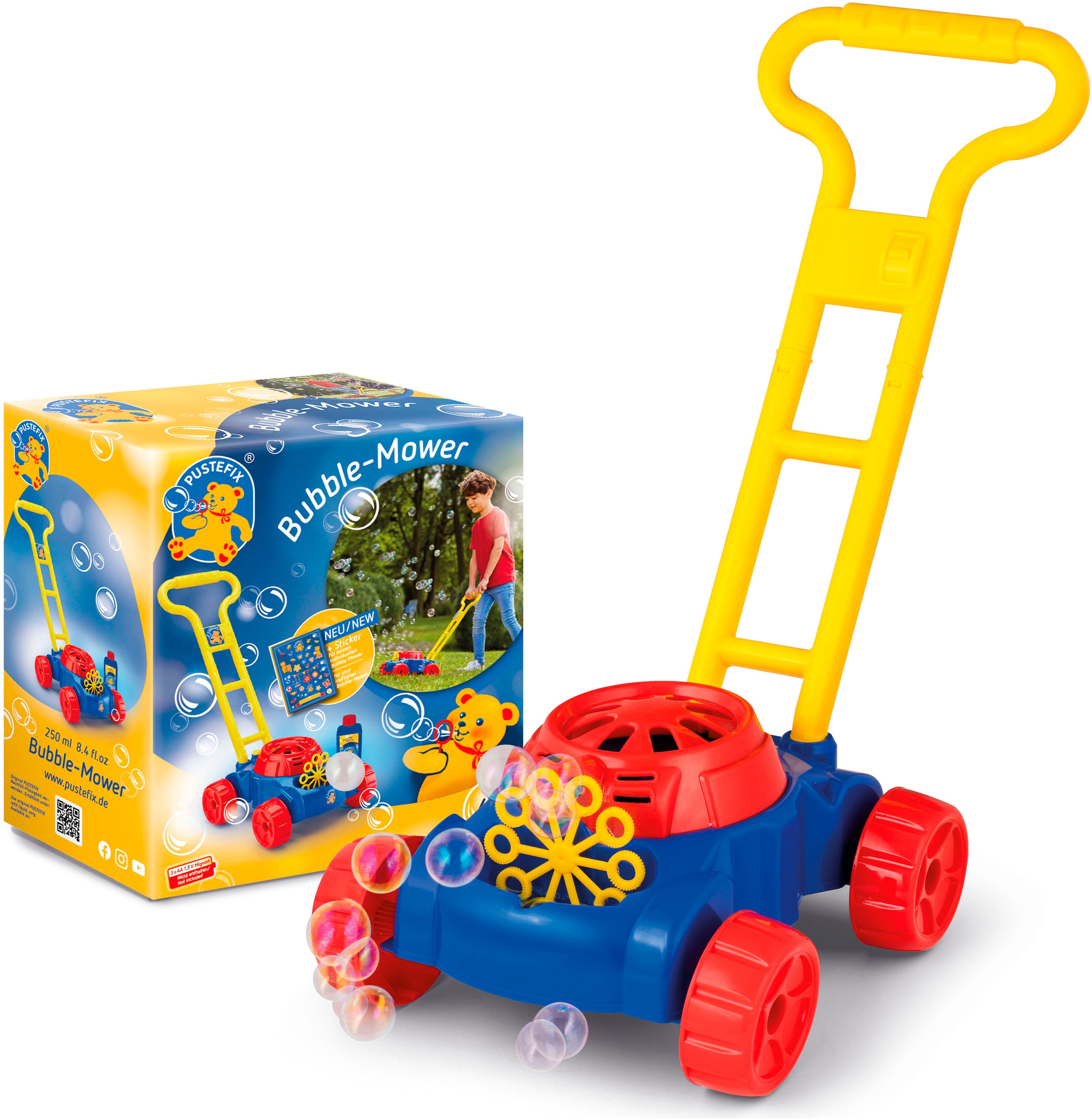 PUSTEFIX Seifenblasen Kanone »Bubble-Mower Rasenmäher«