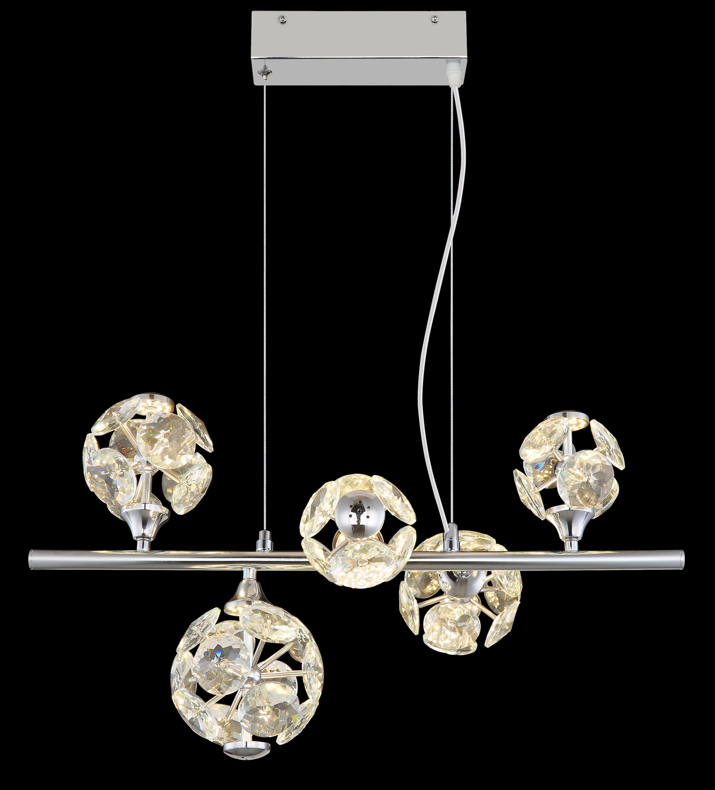 GLOBO LIGHTING Hängeleuchte »VIRINA« LED-Modul 1 Stk. Warmweiß Hängelampe Esszimmer-Leuchte Esstischleuchte Wohnzimmer