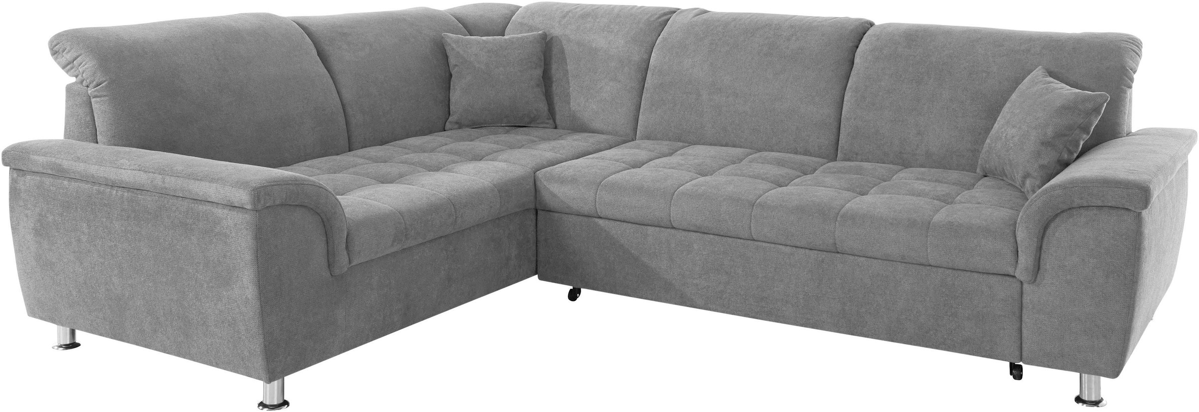 DOMO collection Ecksofa "Franzi, zeitlos und elegant, moderne Sitzheftung, günstig online kaufen