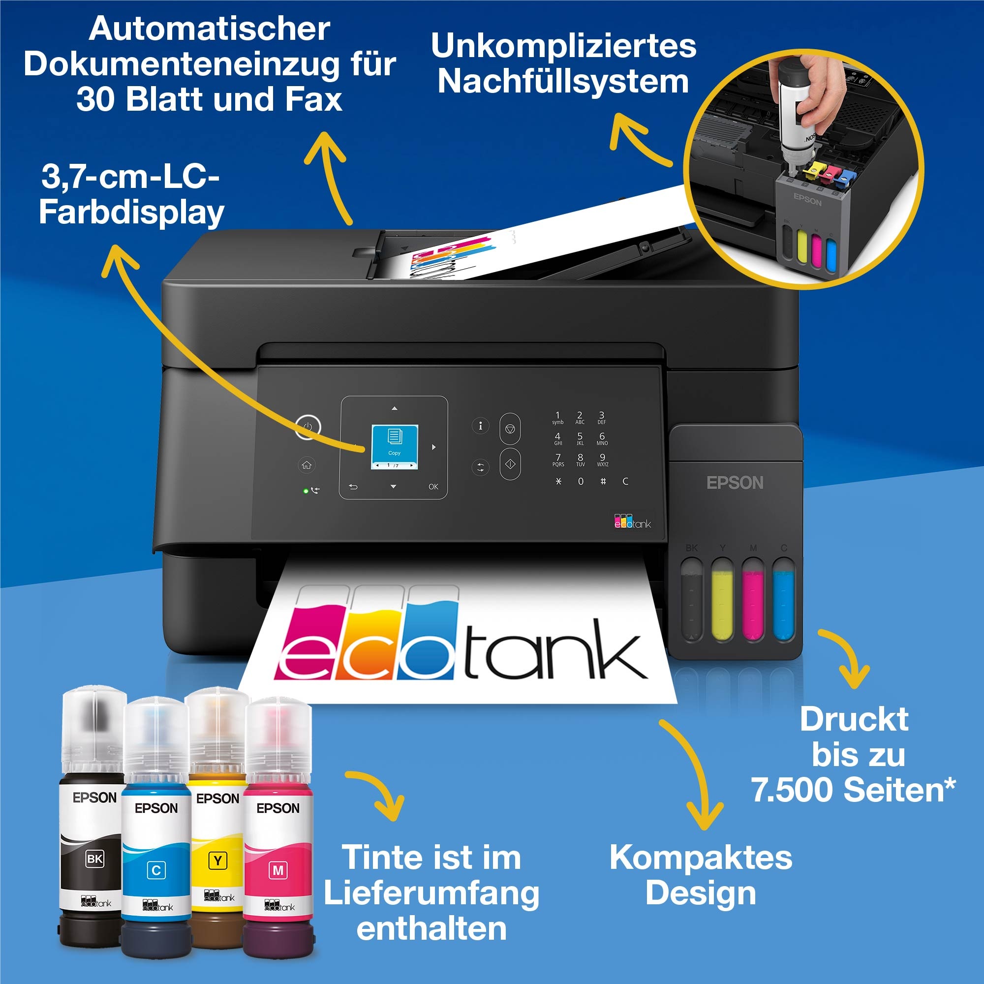 Epson Multifunktionsdrucker »EcoTank ET-4900«