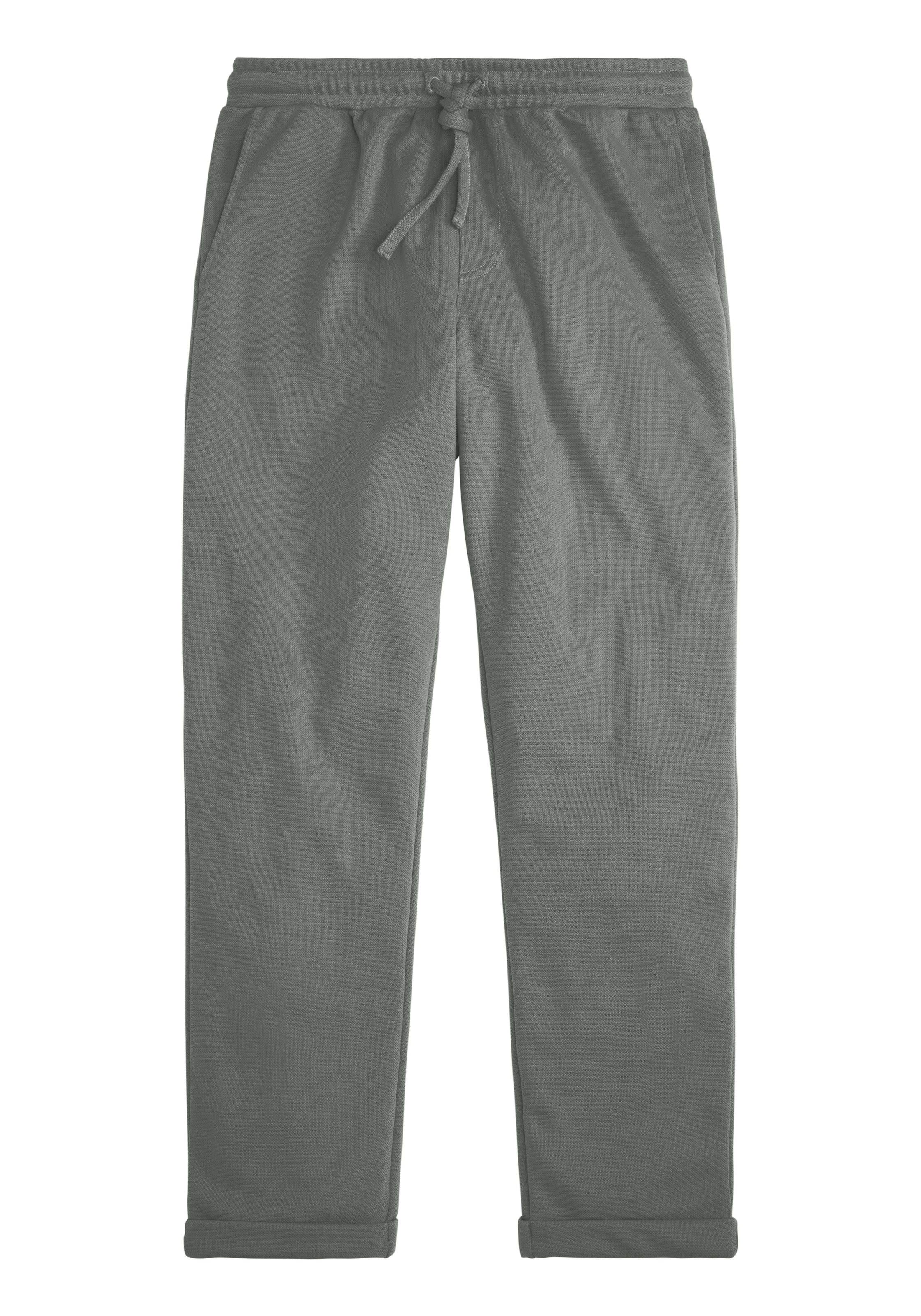 John Devin Jogger Pants »Jogg Pants, Schlupfhose«  Umschlag am Beinabschluss, aus elastischer Piqué-Qualität