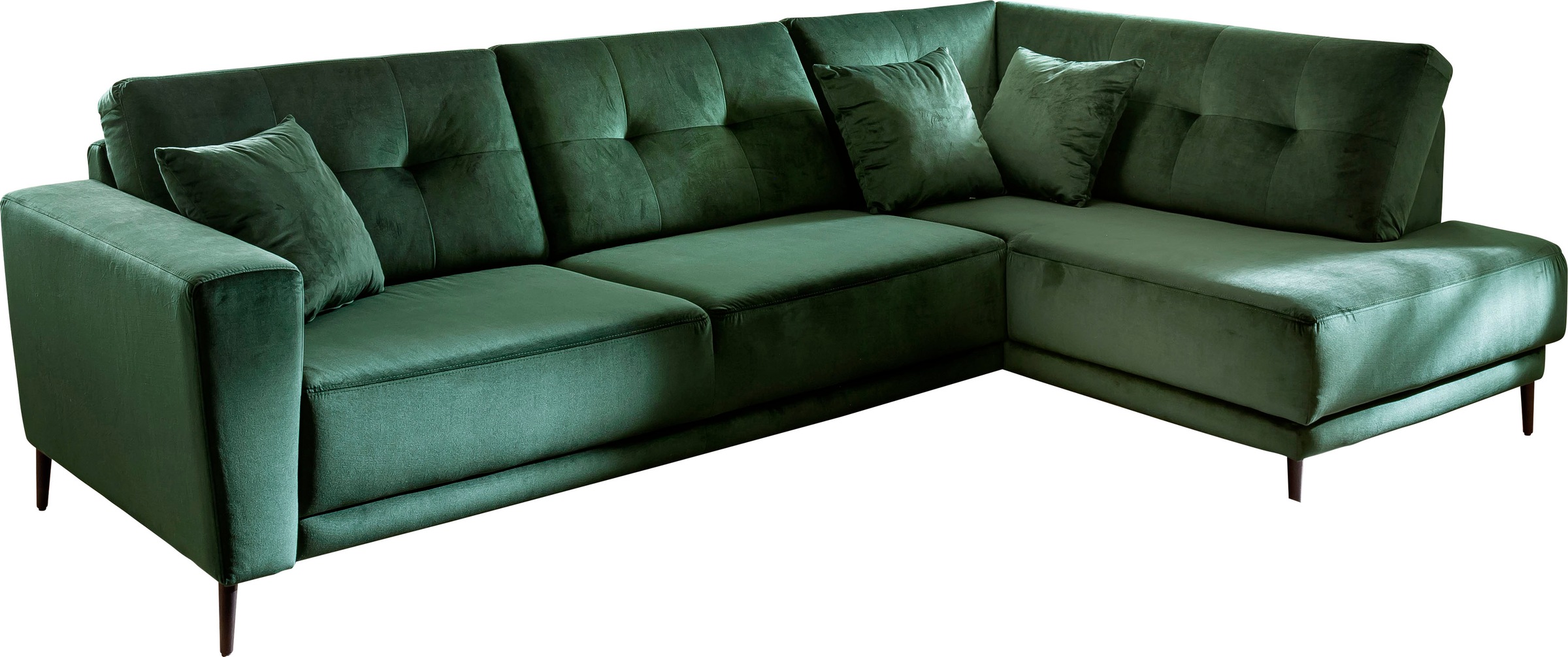 Trends by HG Polsterecke »Barcelona L-Form«, mit Metallfuss, frei im Raum s günstig online kaufen