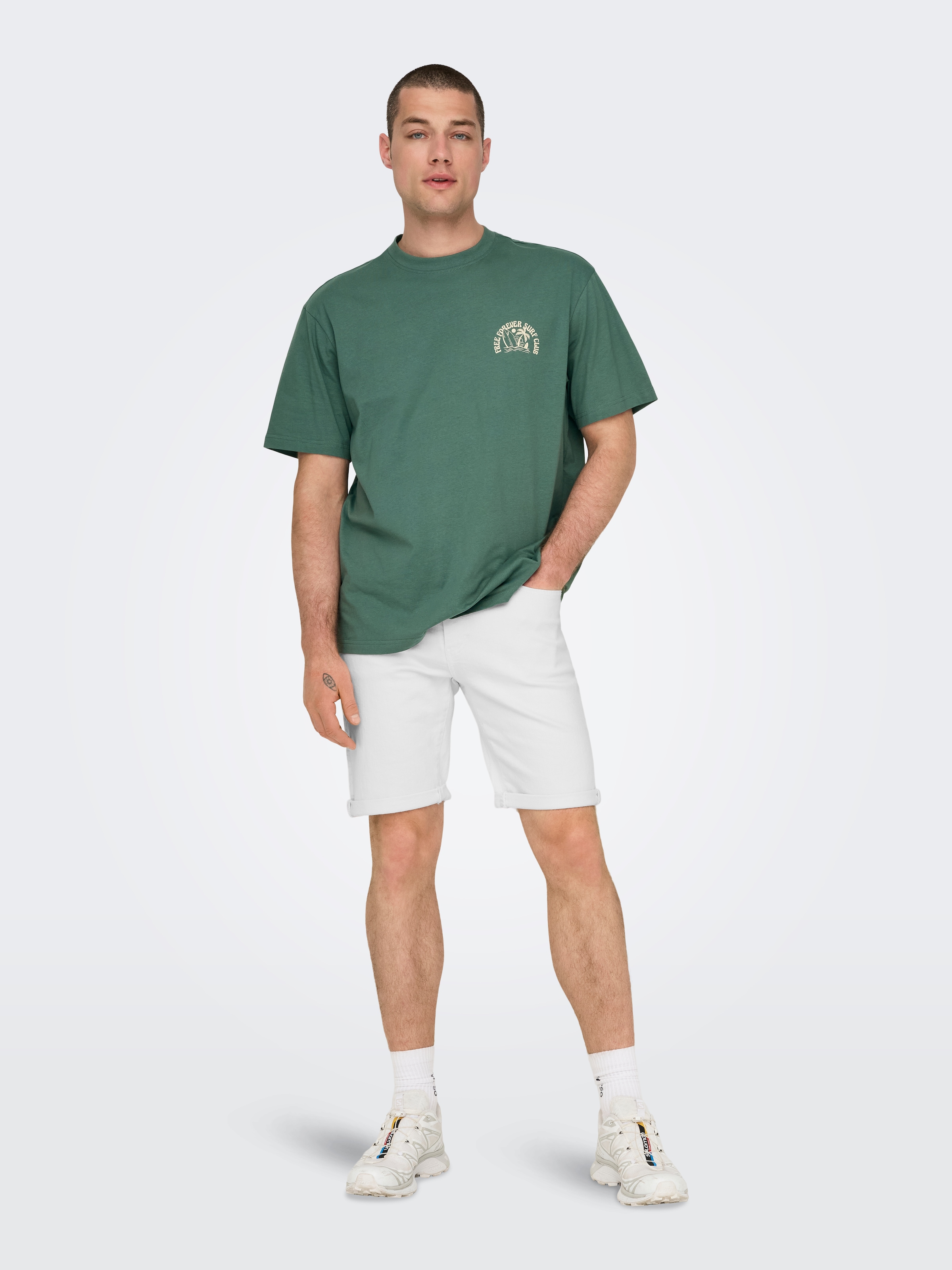 ONLY & SONS Jeansshorts »ONSPLY LIGHT BLUE 5189 SHORTS DNM NOOS«