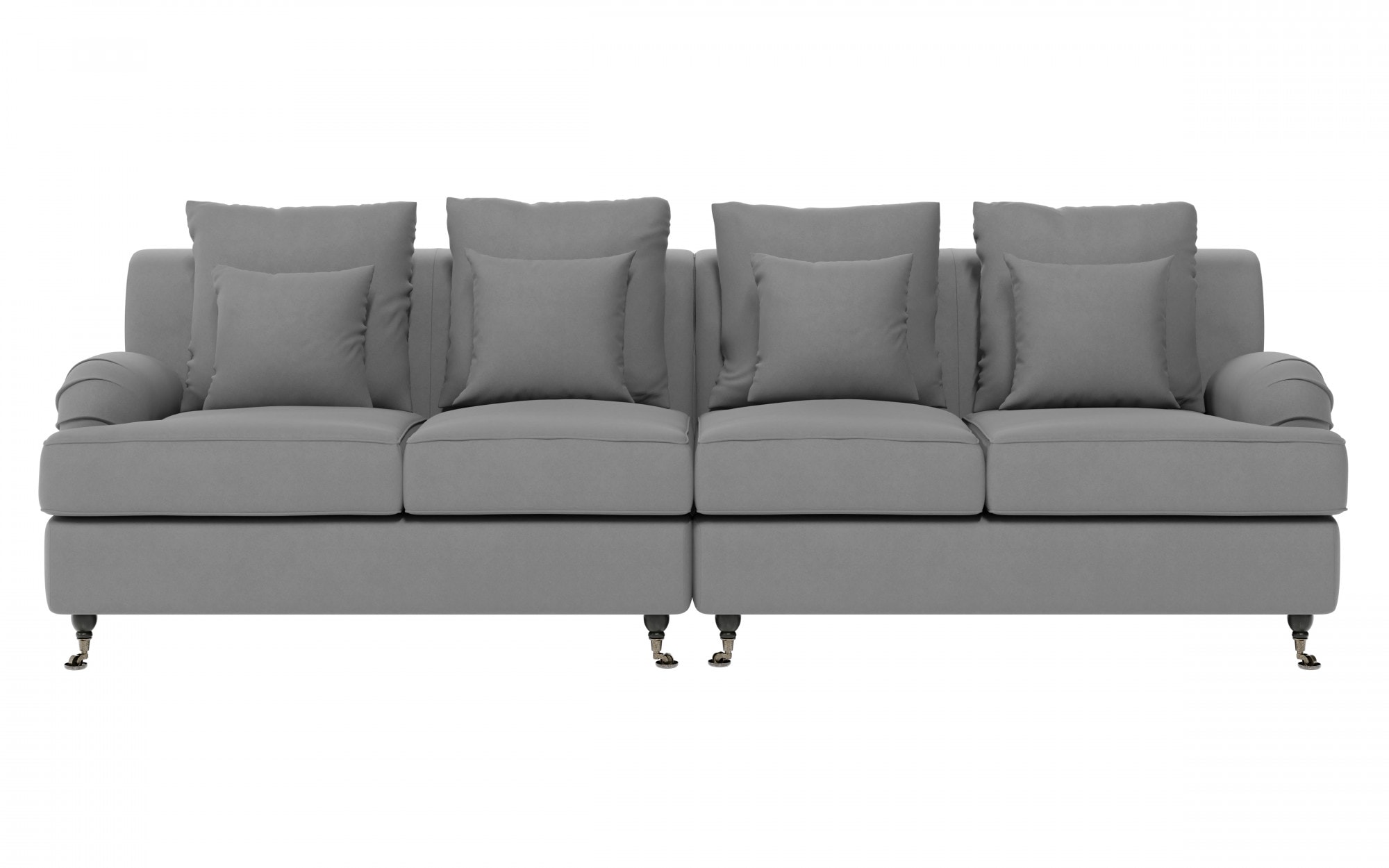 Guido Maria Kretschmer Home&Living Big-Sofa »NORIN«, zwei Fußarten: vorne - Rollen, hinten - Holzfüße