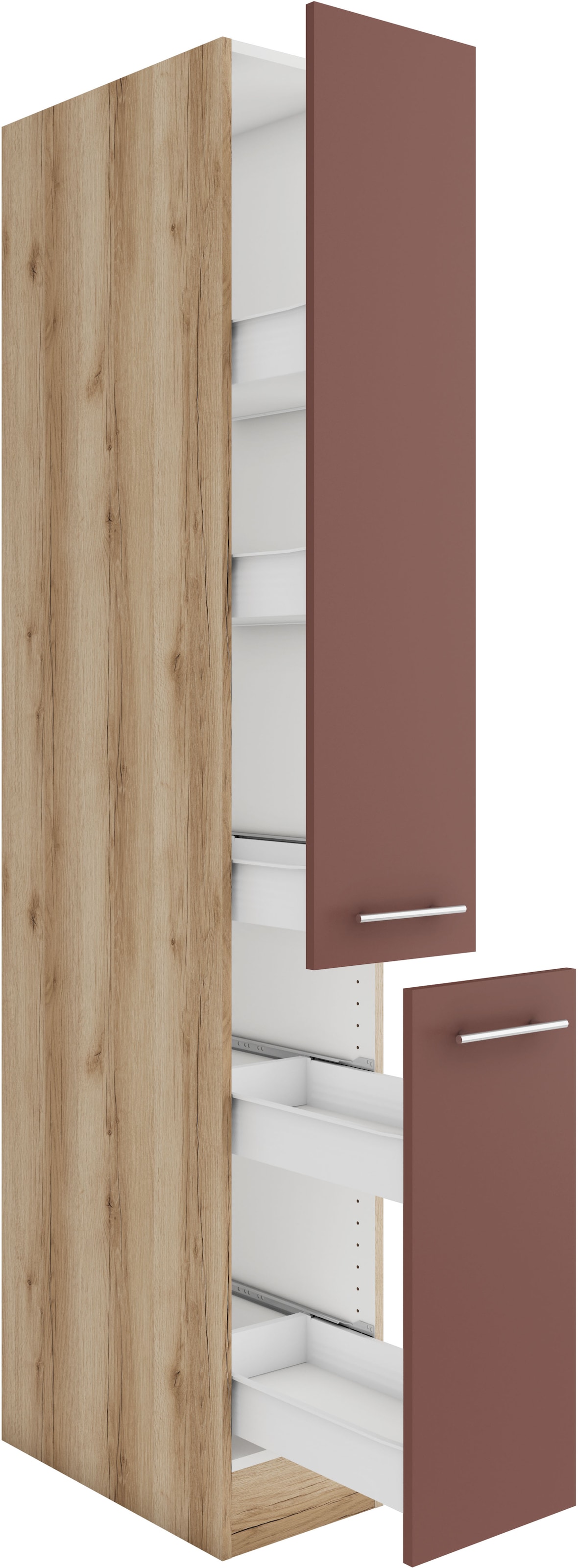 OPTIFIT Apothekerschrank »Bella«, Breite 30 cm, Höhe 206,8 cm, 2 Auszüge