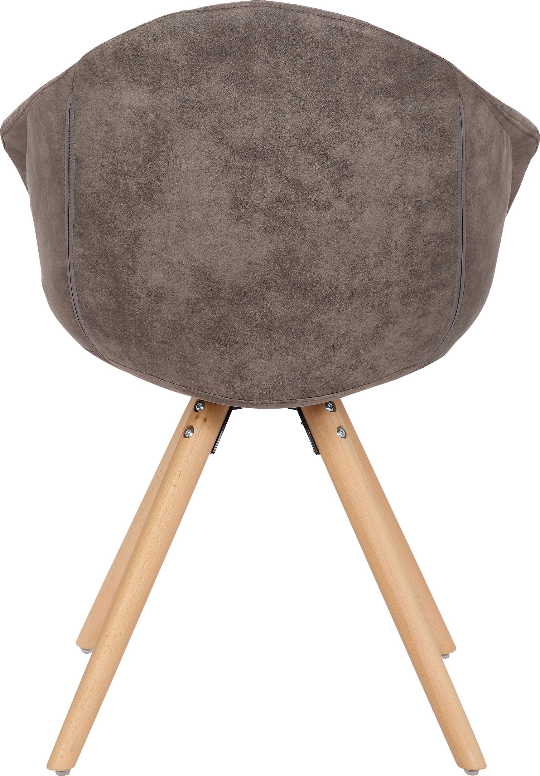 Kayoom Polsterstuhl »Stuhl Chadwick 110 2er-Set, stilvolles Design, in Naturfarben gehalten«, (Set), 2 St., bequem, Holzbeine, weich gepolstert, stilvolles Design