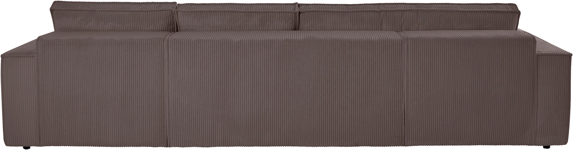 OTTO home Wohnlandschaft »Cassi, 311 cm, U-Form, Schlafsofa, Dauerschläfer, Boxspringfederung«, Schlaffunktion (133/270cm), Bettkasten, Seitentaschen, Cord-Bezug
