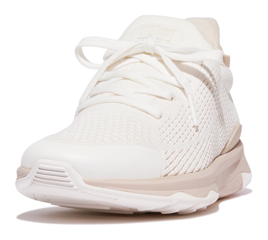 Fitflop Slip-On Sneaker »VITAMIN FFX KNIT SPORTS SNEAKERS«, mit aufgesetzter Schnürung, Freizeitschuh, Halbschuh, Schlupfschuh