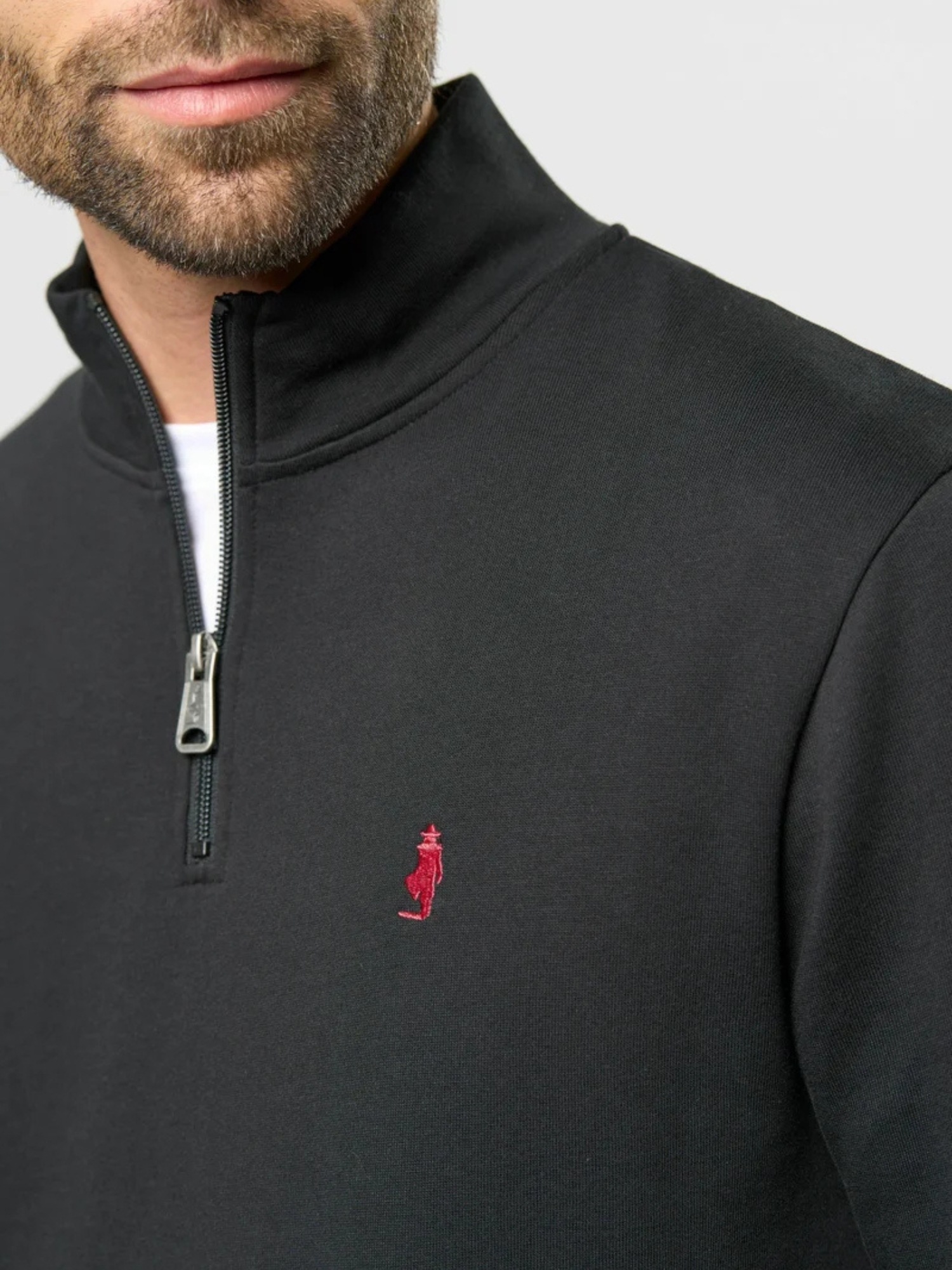 MCS Rundhalspullover »MCS sweatshirt with half-zip MCClement«