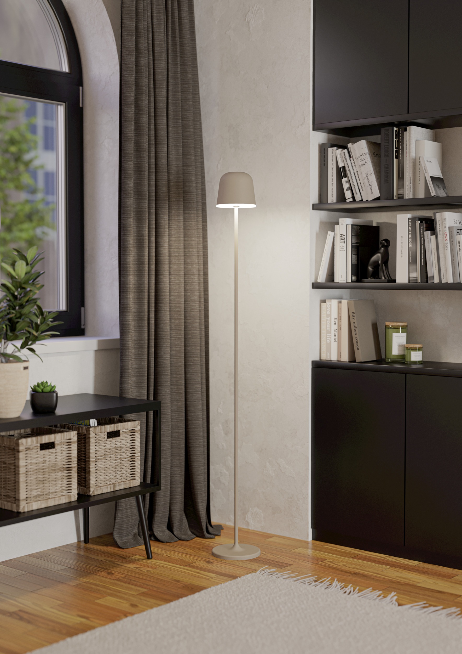 EGLO Stehlampe »MANNERA-L Stehlampe - Alu, Stahl - LED - 4,3W - IP54« LED-M günstig online kaufen