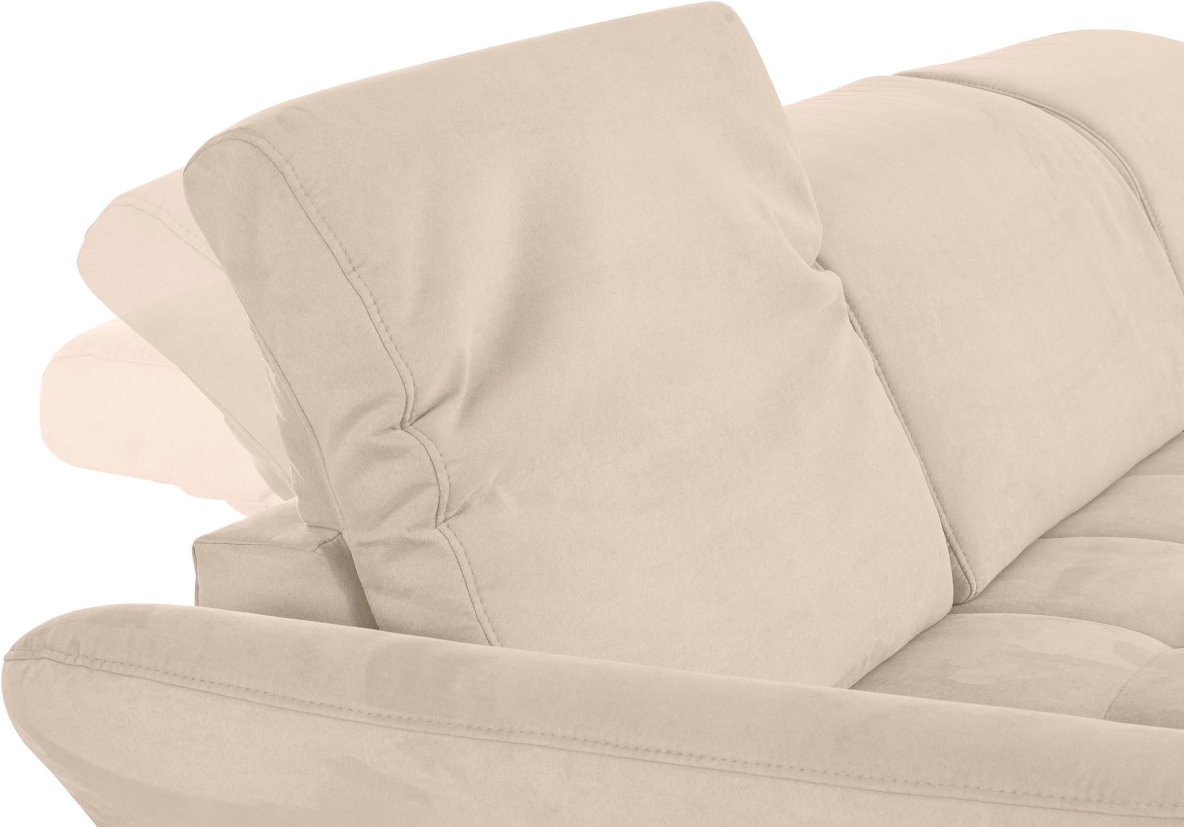 INOSIGN Ecksofa »Fresh L-Form«, Federkern, wahlweise Kopfteilverstellung und motorischer Vorziehsitz