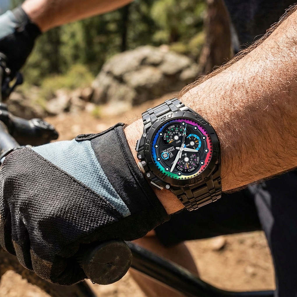 Festina Chronograph »Chrono Bike Limited Edition« Quarzuhr, Armbanduhr, Herrenuhr, Edelstahlarmband