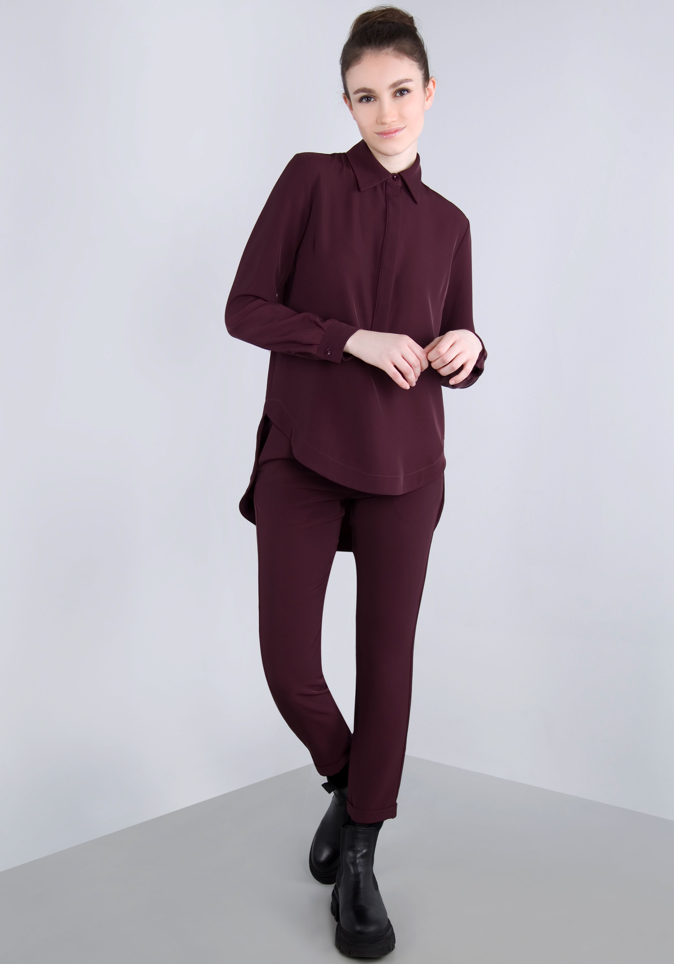 IMPERIAL Webhose  mit Stretch und Umschlagsaum