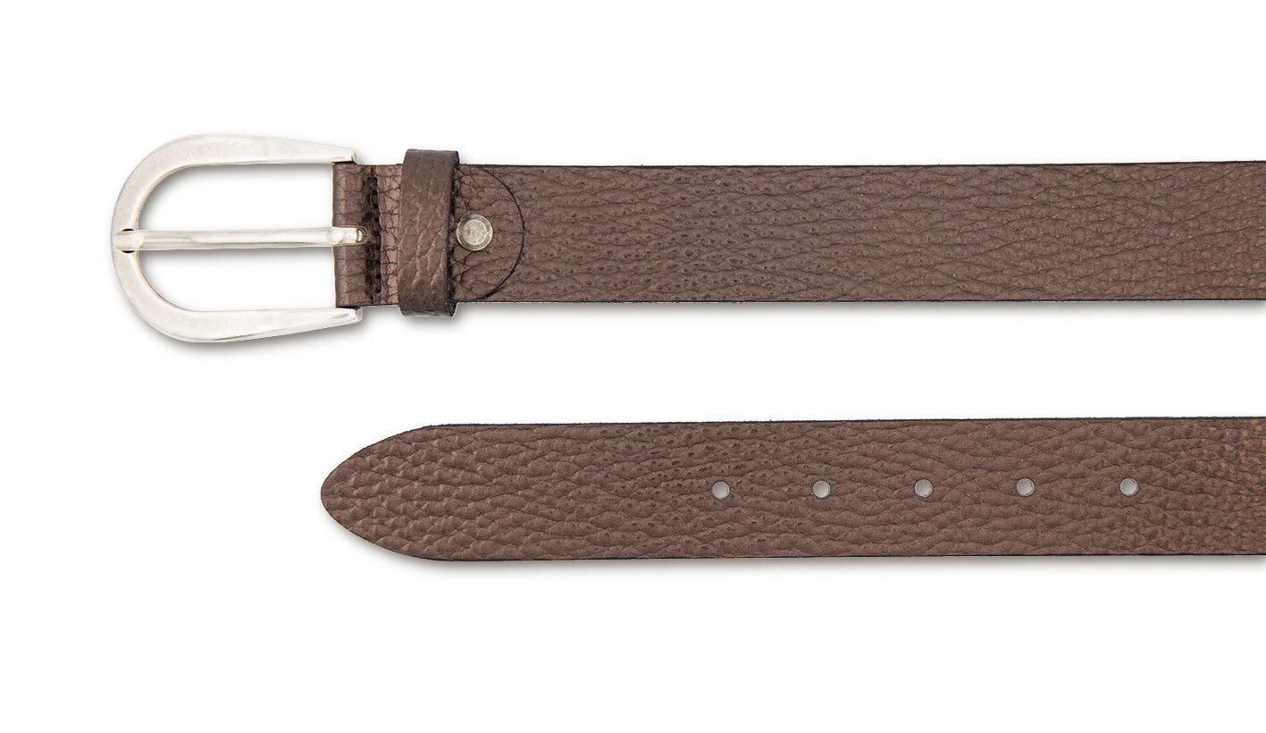 BERND GÖTZ Ledergürtel »Ledergürtel mit metallischem Moonlight-Effekt«