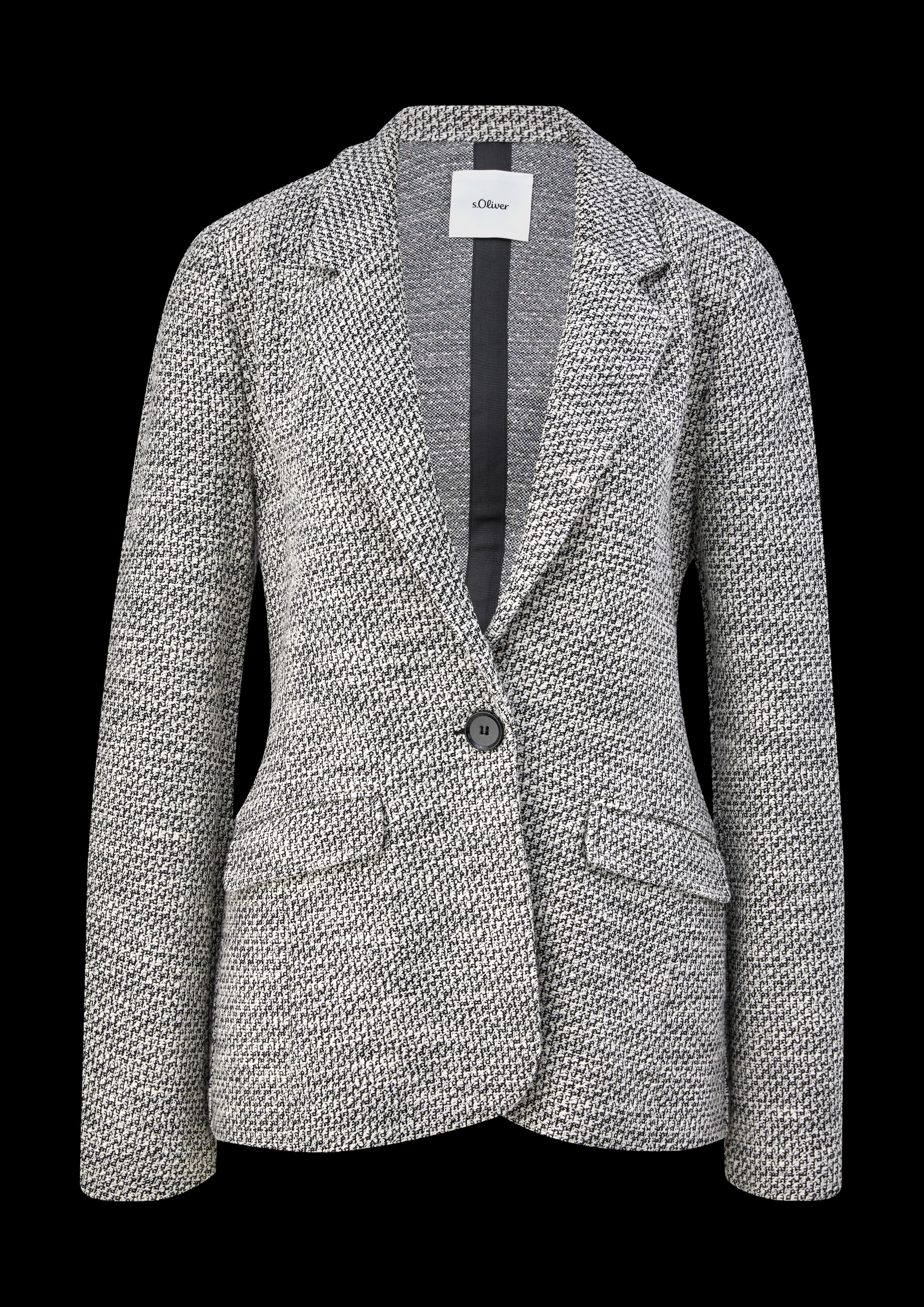 s.Oliver BLACK LABEL Kurzblazer, mit Pattentaschen vorne