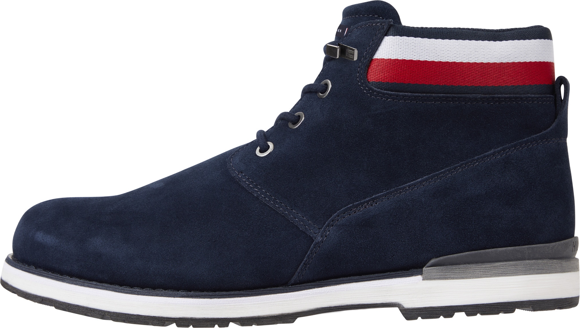 Tommy Hilfiger Schnürboots »CORE HILFIGER SUEDE BOOT«, mit Anziehlasche