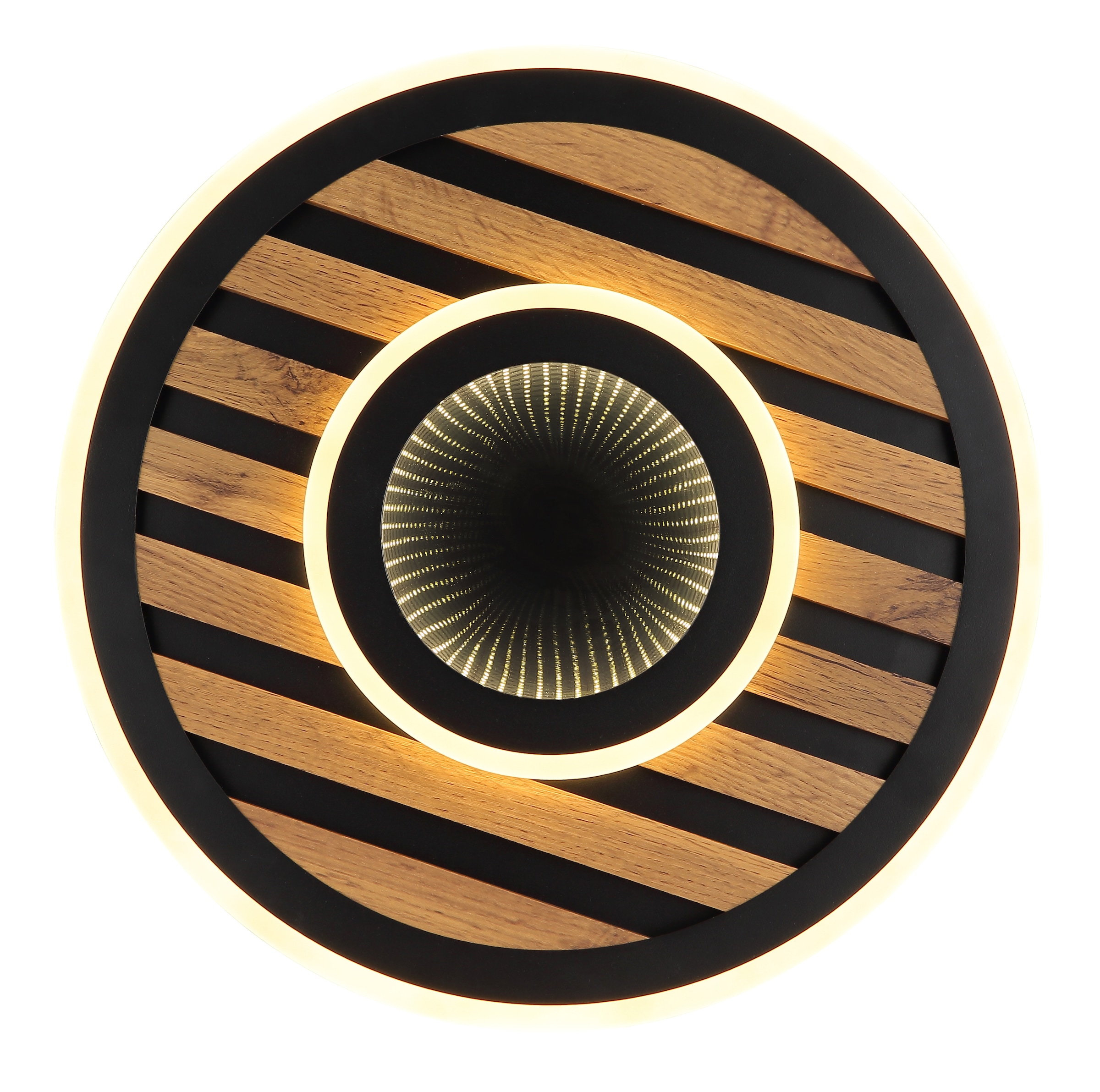 GLOBO LIGHTING LED Deckenleuchte »WOODY« LED-Modul 1 Stk. Warmweiß Deckenlampe, Wohnzimmer, Schlafzimmer, Design Lampe