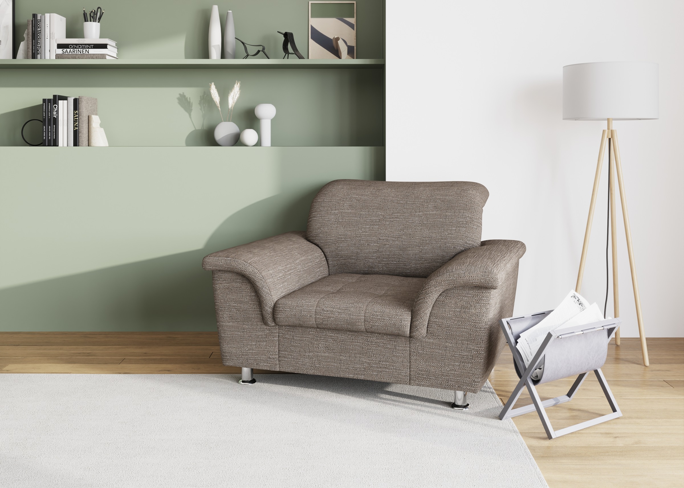 DOMO collection Sessel »Franzi, zeitlos & elegant, moderne Sitzheftung« mit günstig online kaufen