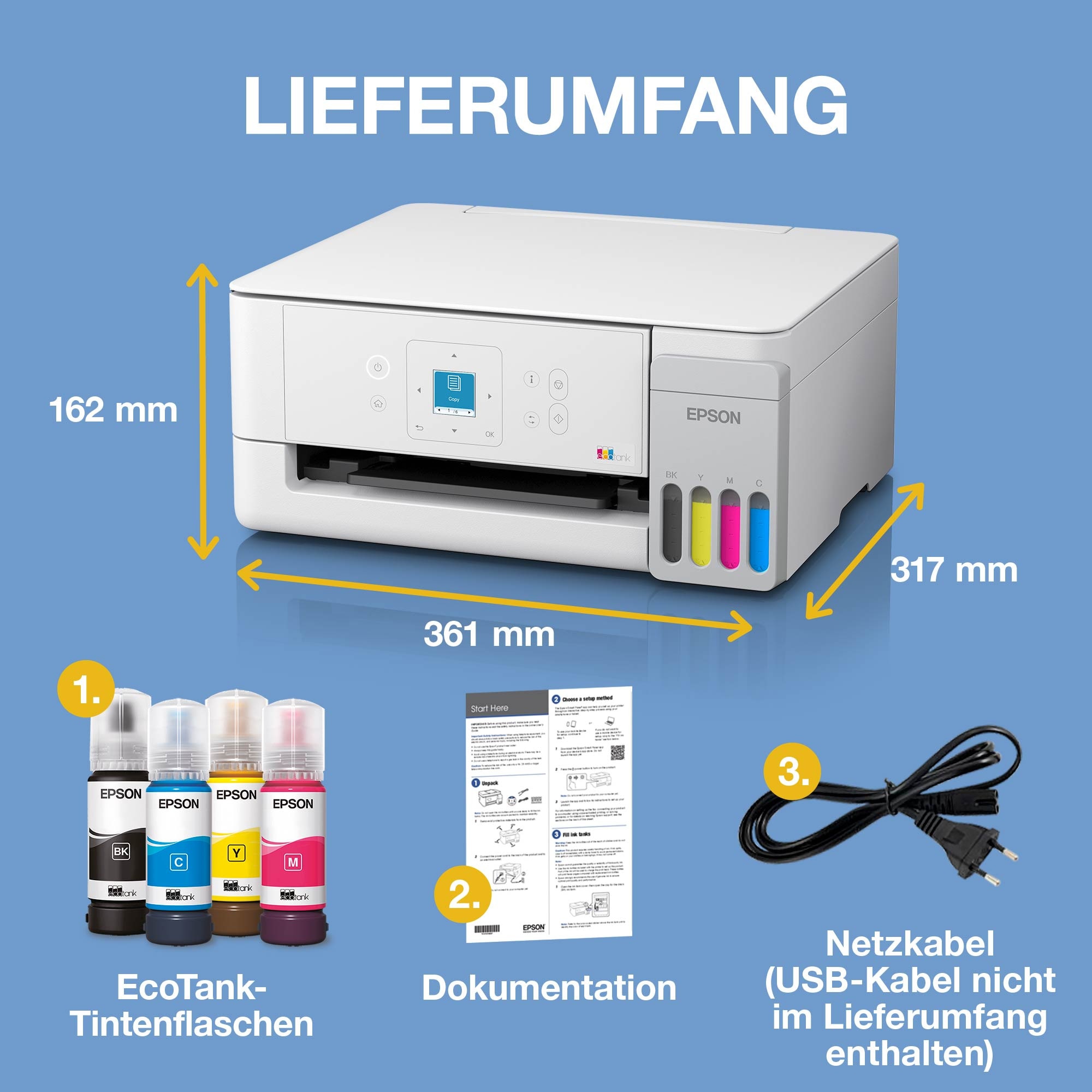 Epson Multifunktionsdrucker »EcoTank ET-2926«