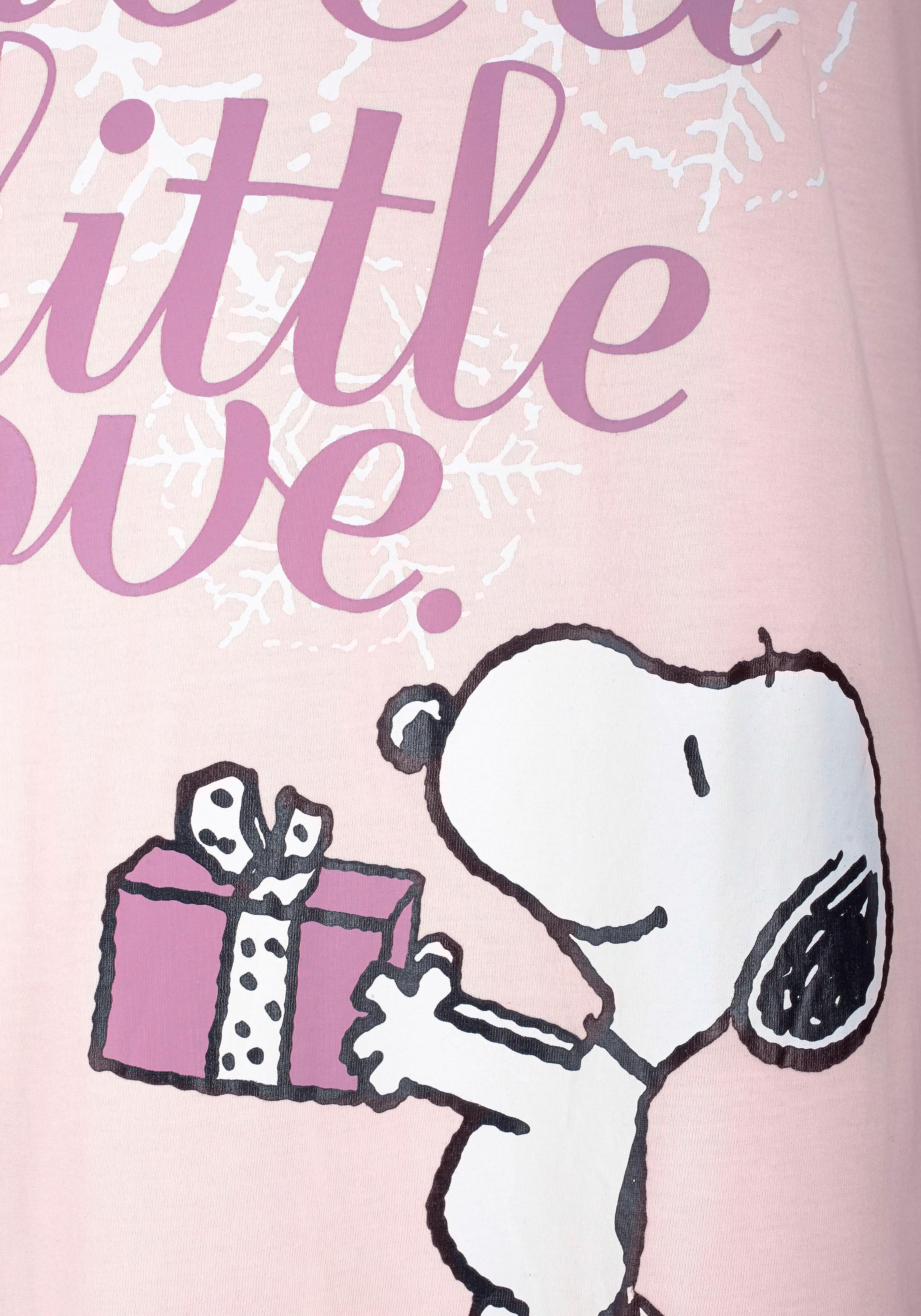 Peanuts Sleepshirt mit Snoopy-Print in Minilänge