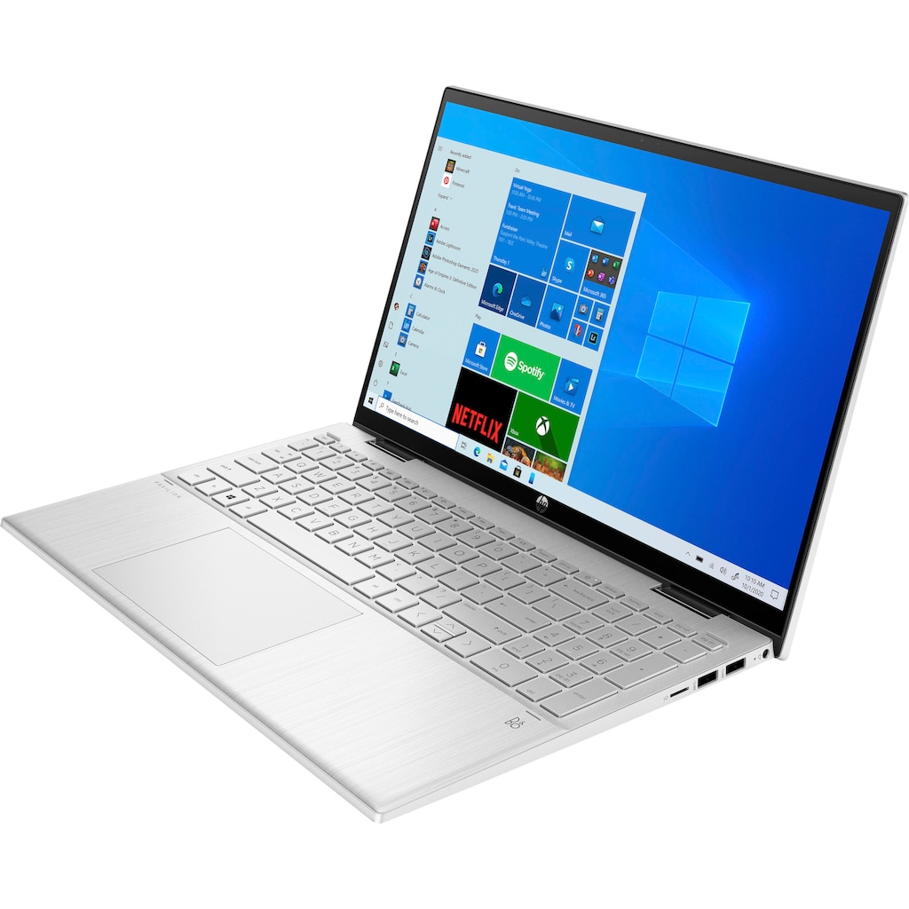 HP Convertible Notebook »Pavilion x360 15-er0210ng«, (39,6 cm/15,6 Zoll), Intel, Pentium Gold, UHD Graphics, 256 GB SSDKostenloses Upgrade auf Windows 11, sobald verfügbar