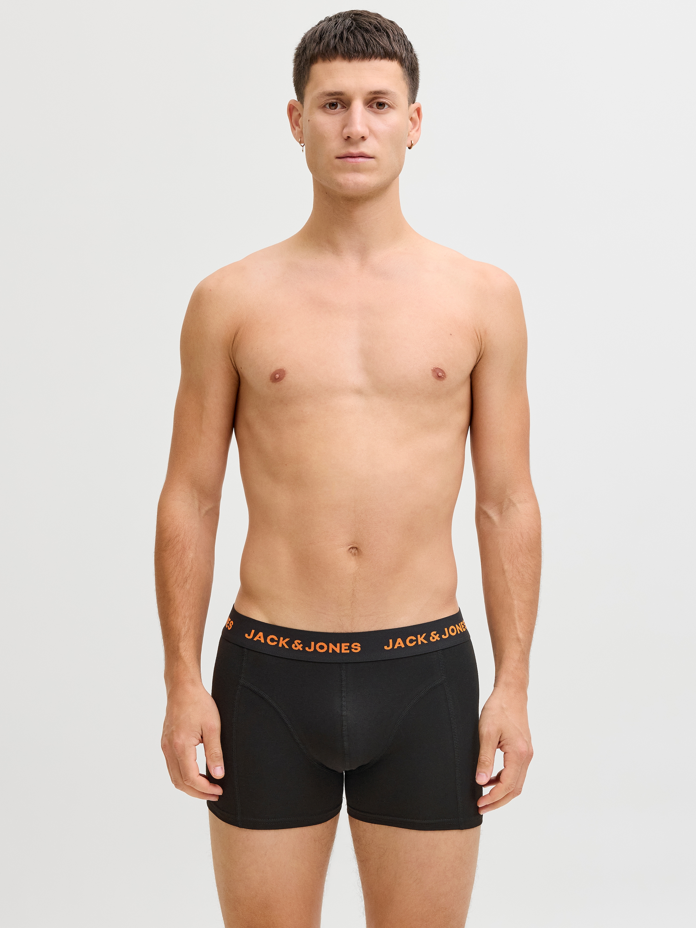 Jack & Jones Trunk »JACBLACK – Formschlüssige Boxershorts mit elastischem Bund« Packung, 5 Stk. unifarben, casual, körpernah, Jersey