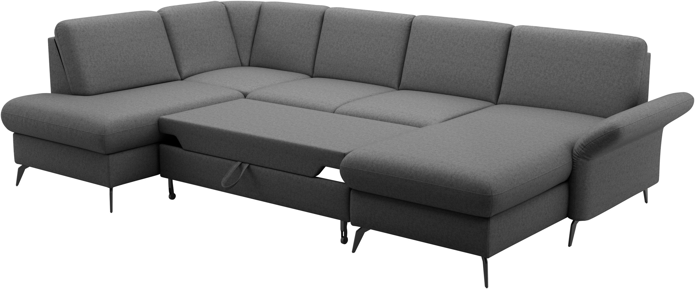Home affaire Wohnlandschaft »Rochelle«, optional: Armteilverstellung, klappbar, Bettkasen