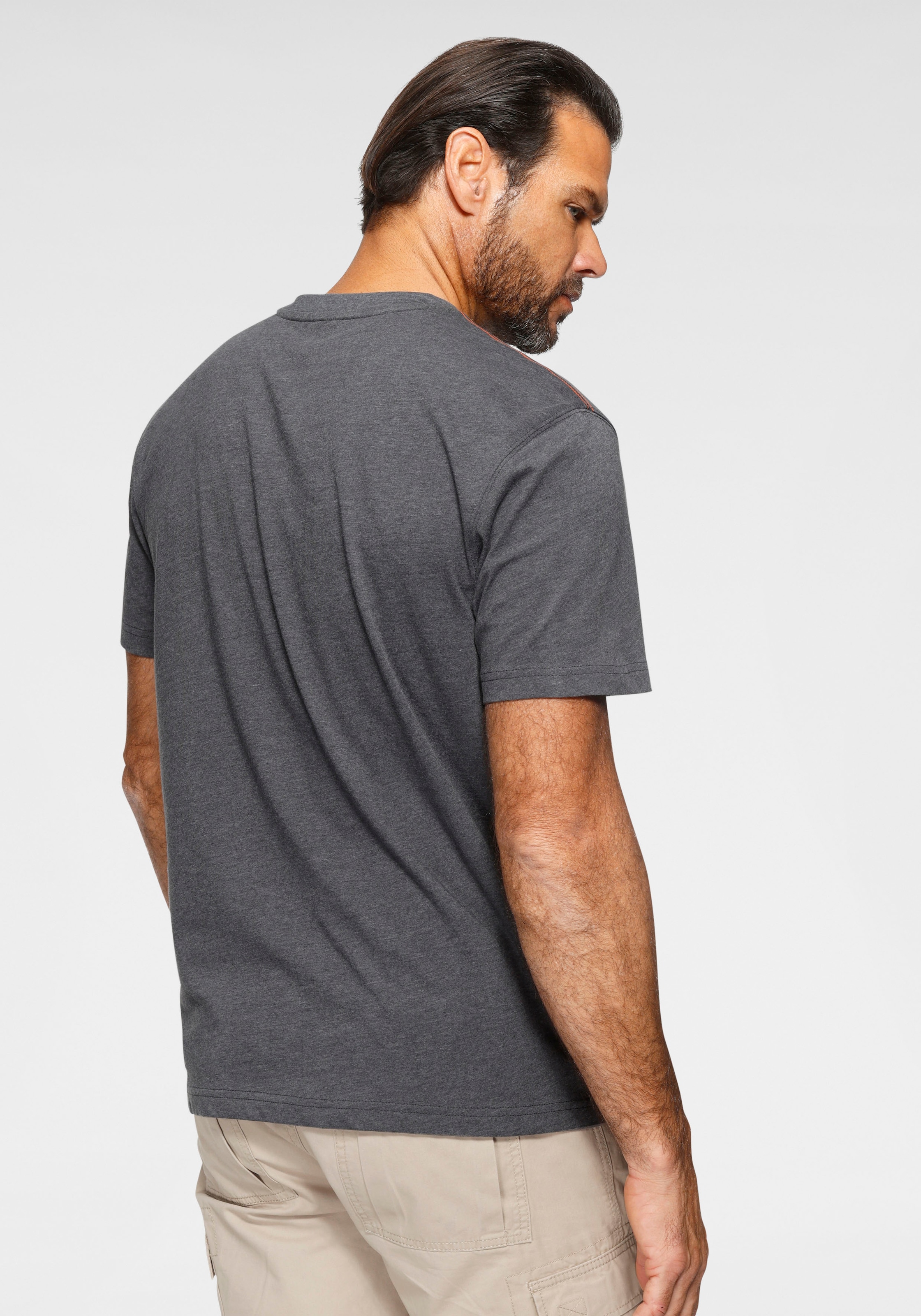 Man's World T-Shirt, Kurzarm, bedruckt, Rundhalsausschnitt, aus Single Jersey