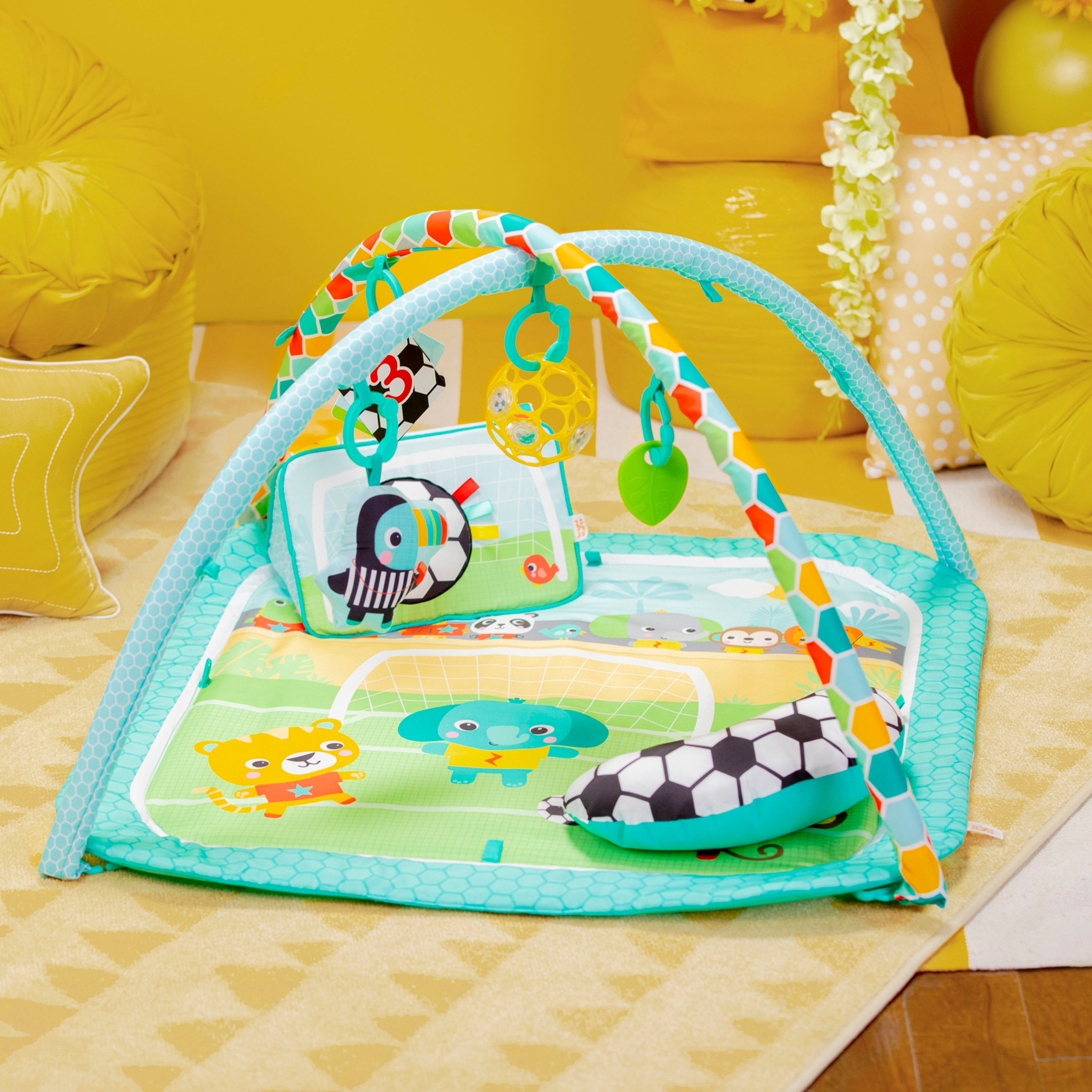 Bright Starts Spielbogen »Grip & Kick Activity Gym«, mit Licht- und Soundeffekt