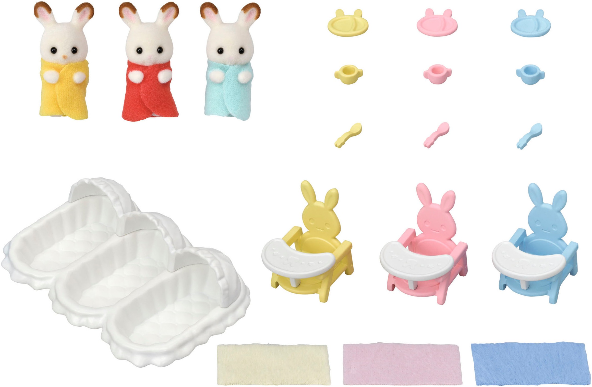 Sylvanian Families Spielfigur »Erstausstattung für Drillinge (5532)«