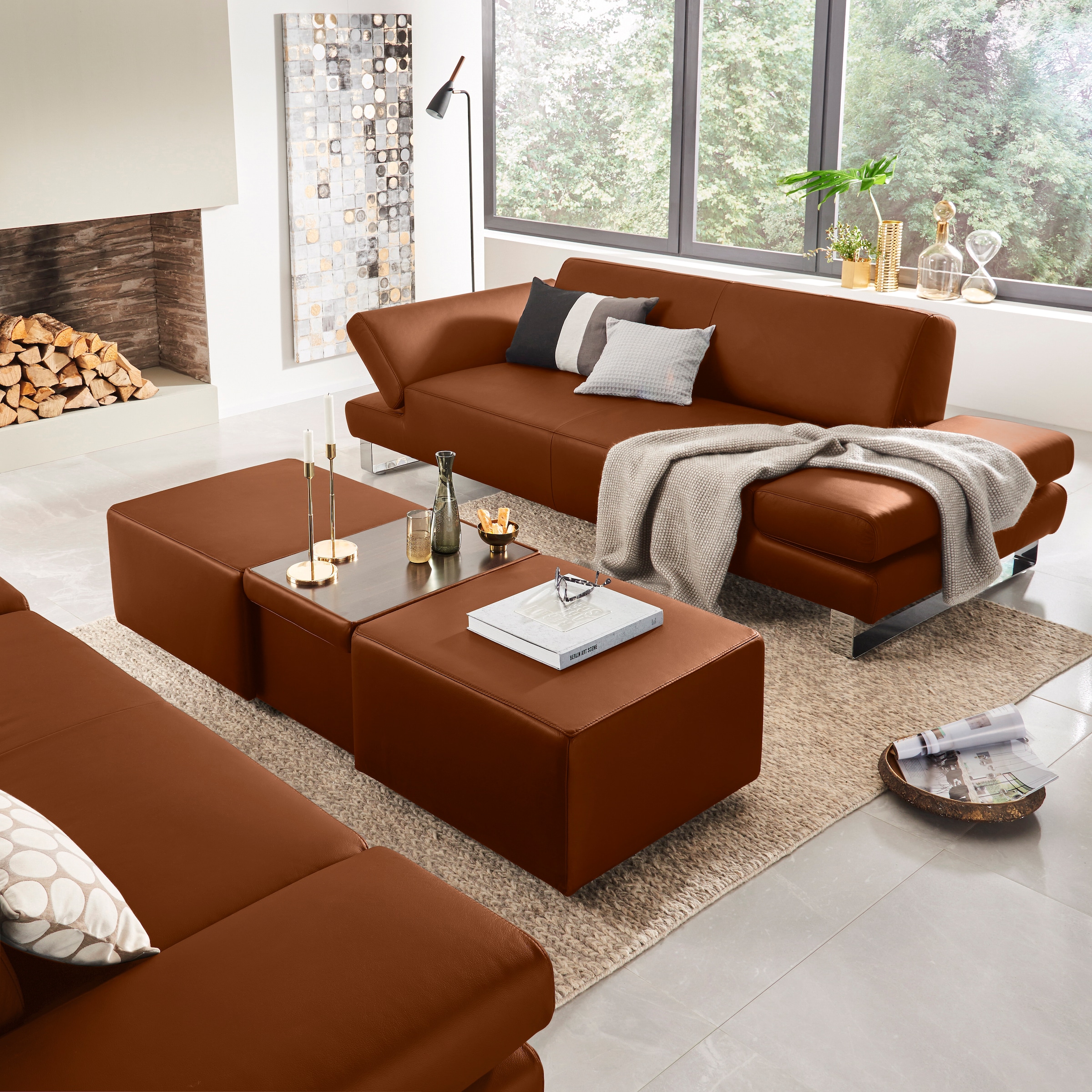 W.SCHILLIG 2-Sitzer »taboo Designsofa mit hohem Sitzkomfort«, mit Normaltiefe, inklusive Armlehnenverstellung